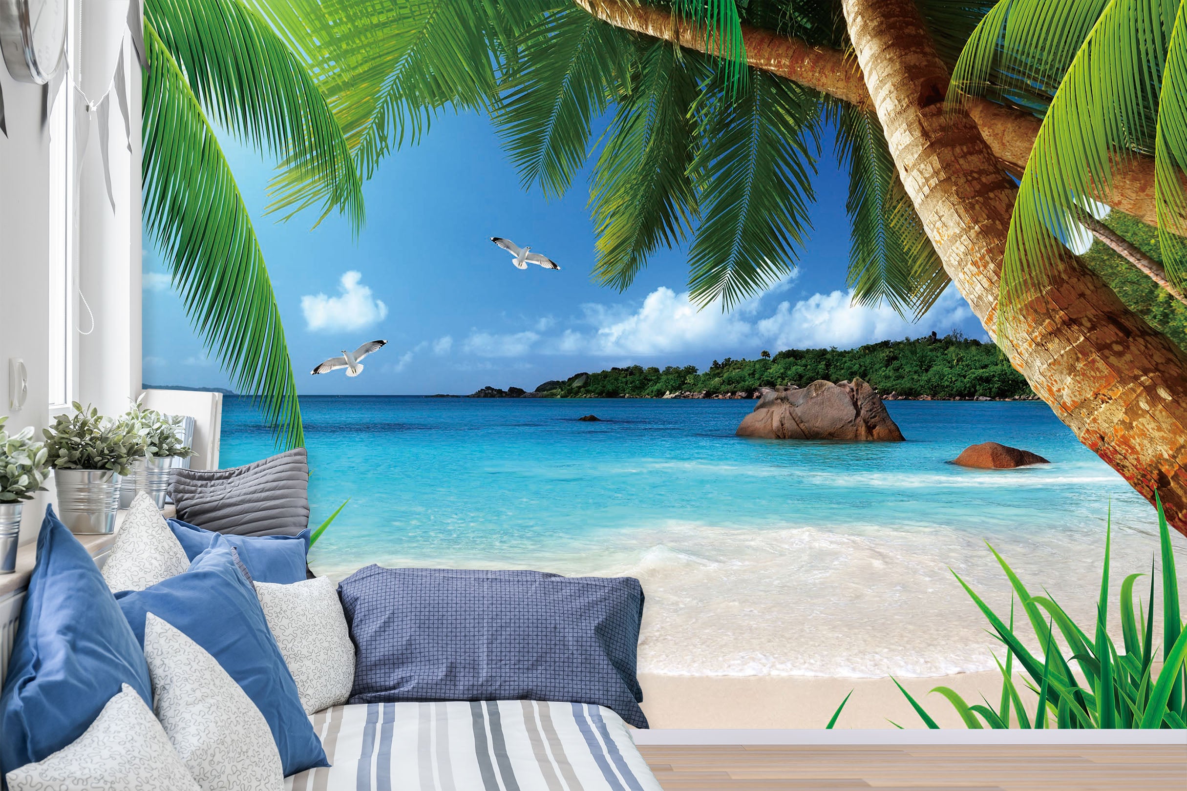 3D Coconut Palm Tree 1406 Wall Murals