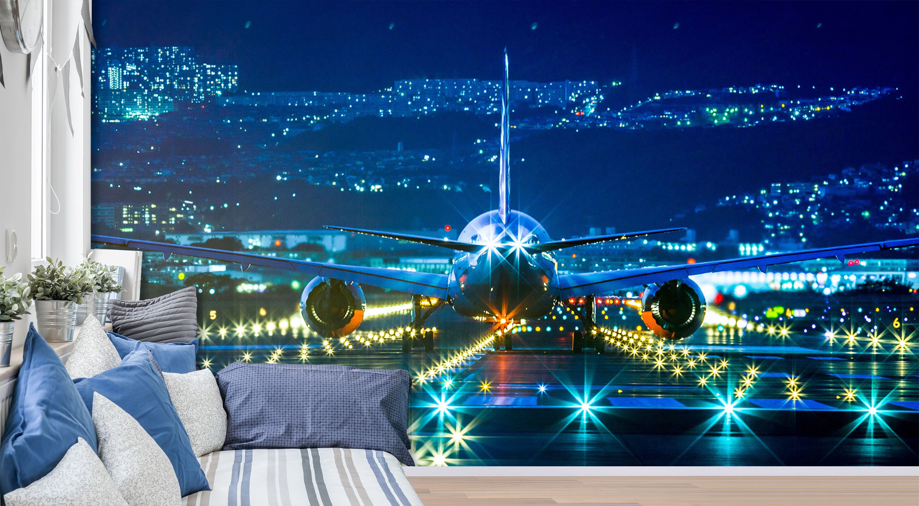 3D Lighting Airport 226 Vehicle Wall Murals