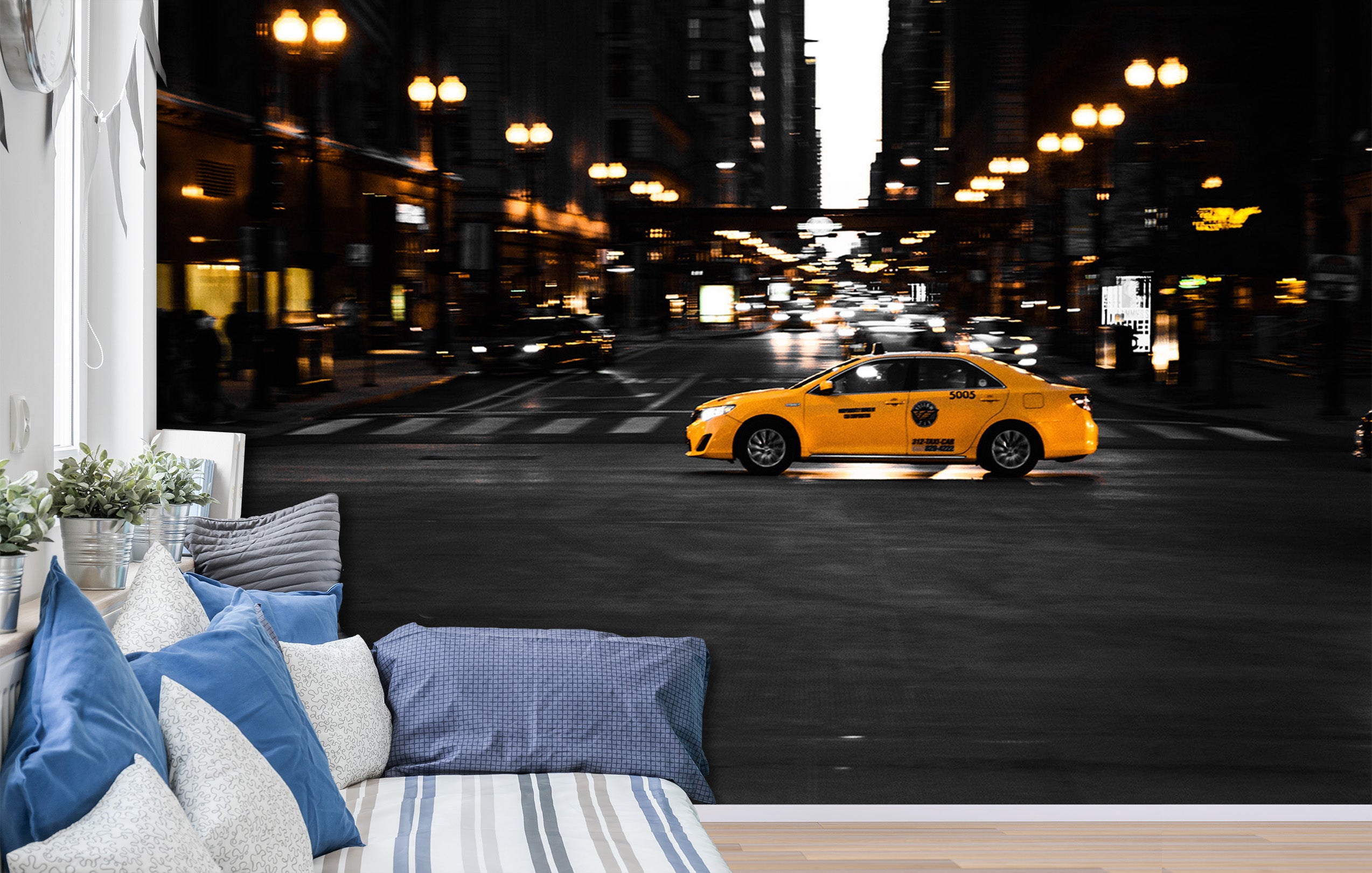 3D Action Street Car 089 Vehicle Wall Murals