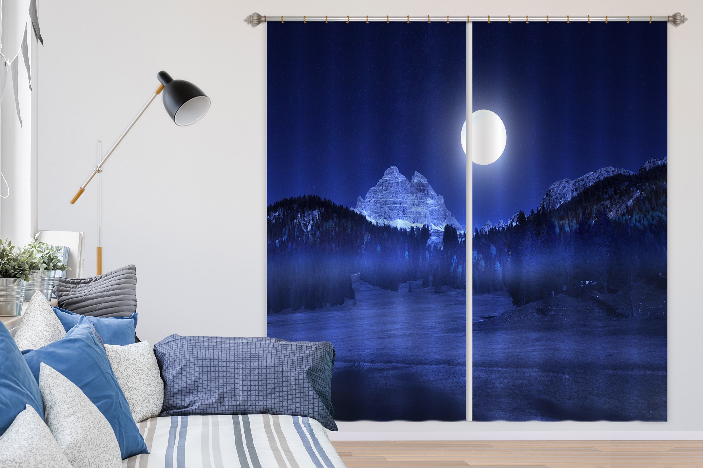 3D Moon Canyon 177 Marco Carmassi Curtain Curtains Drapes