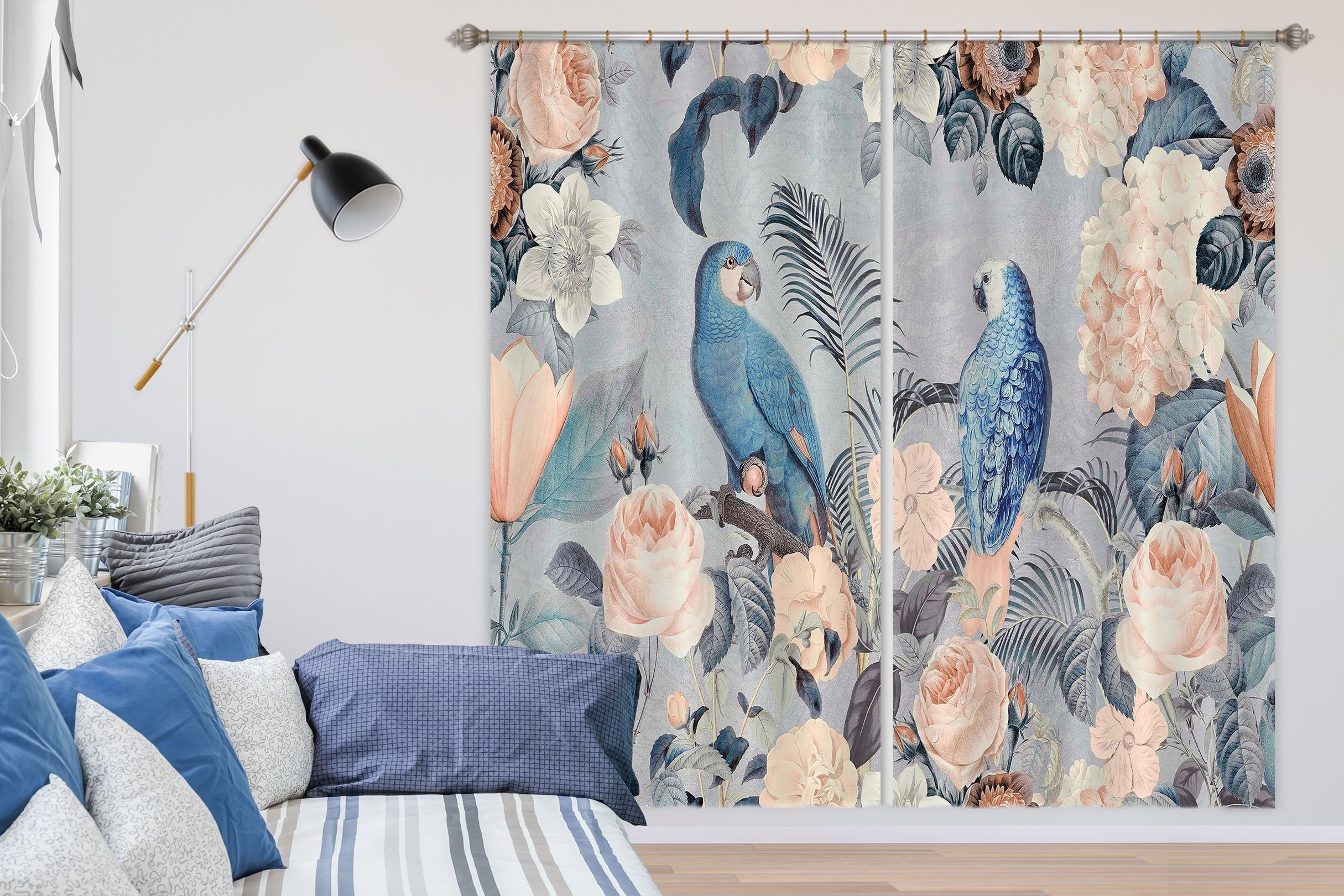 3D Bird Friends 069 Andrea haase Curtain Curtains Drapes Wallpaper AJ Wallpaper