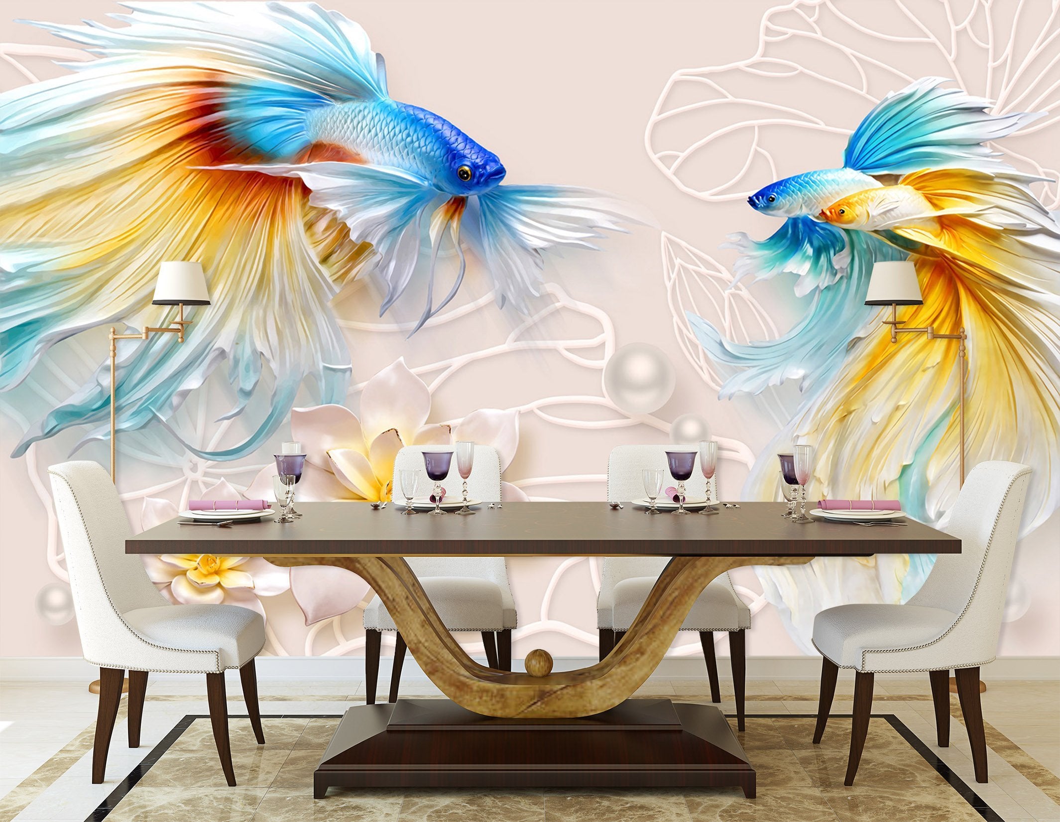 3D Goldfish Tail 474 Wallpaper AJ Wallpaper 2