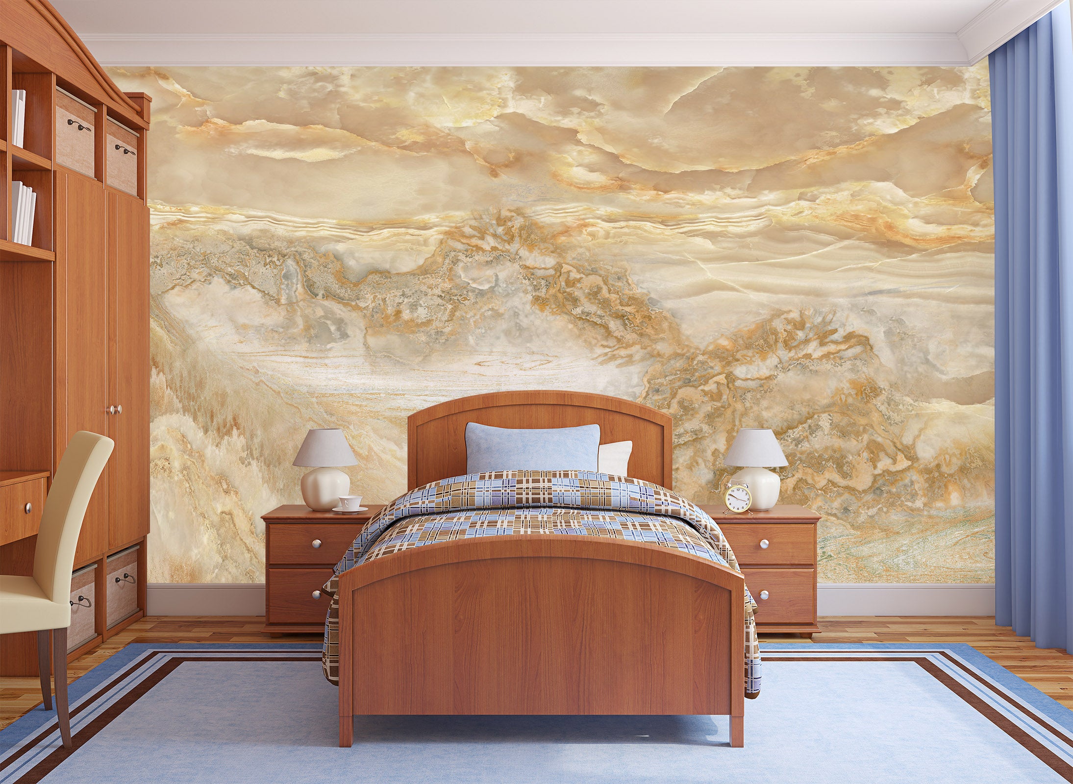 3D Abstract Yellow 1508 Wall Murals