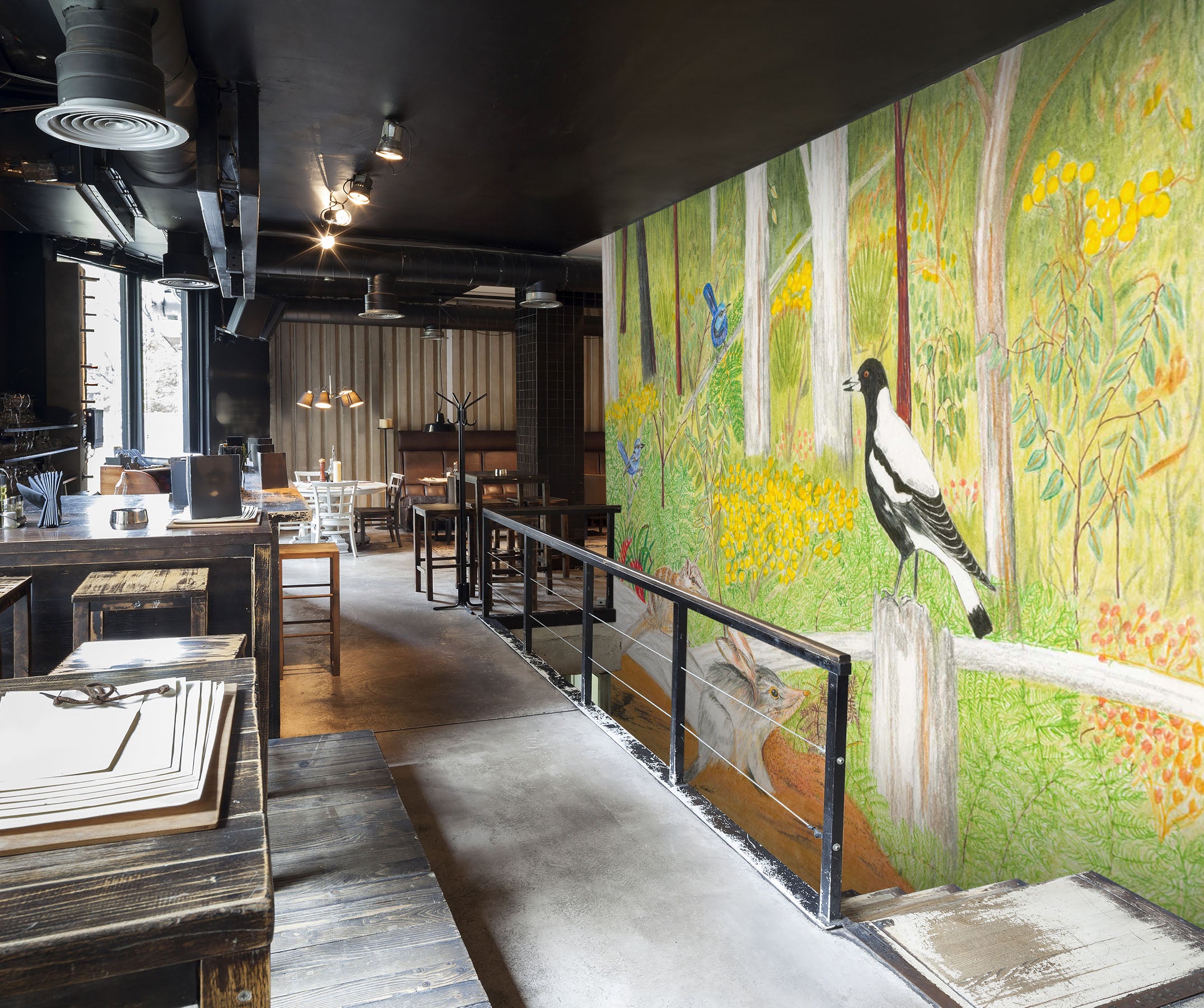 3D Forest Pigeon 1408 Michael Sewell Wall Mural Wall Murals