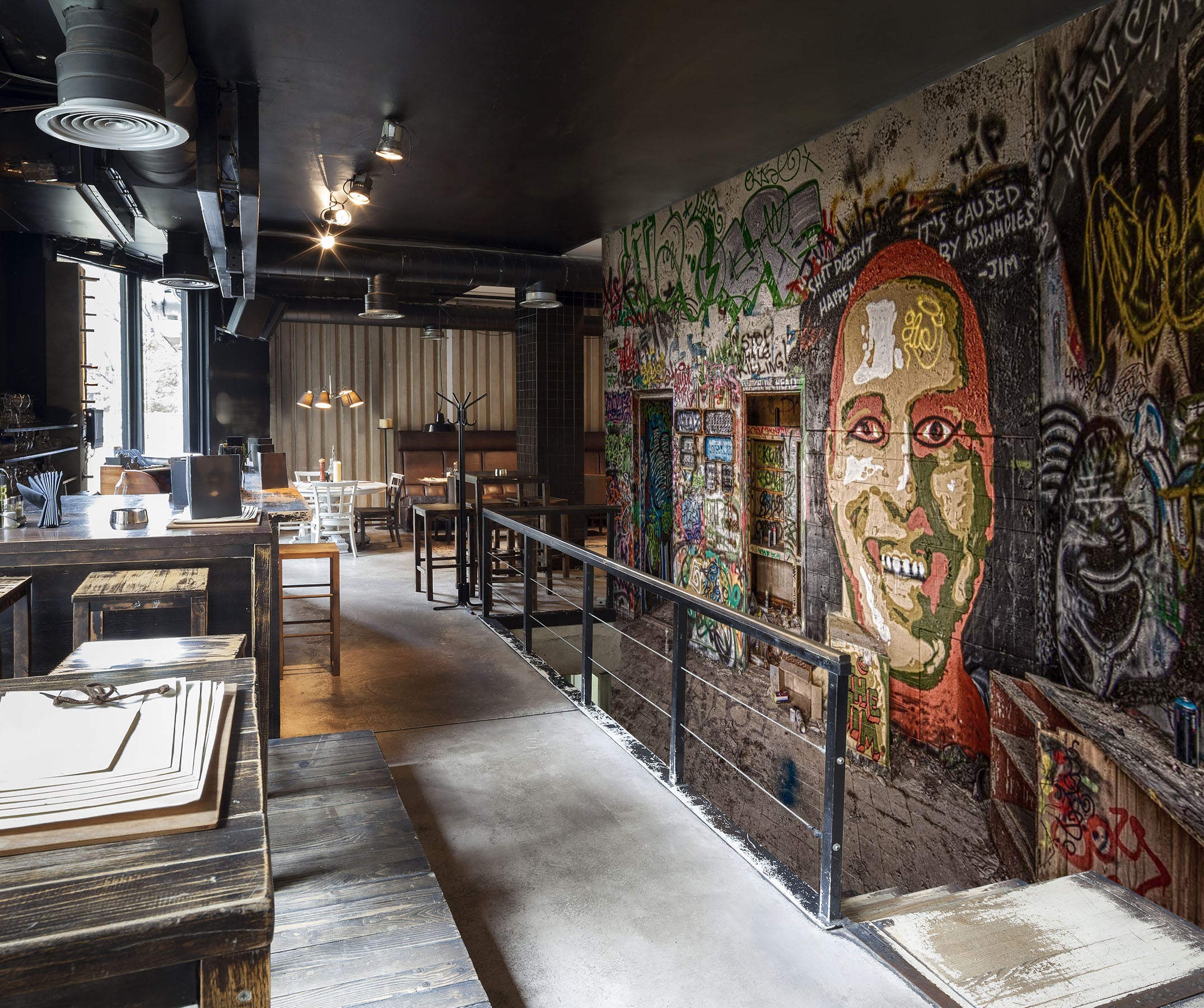 3D Painted Head 2086 Wall Murals