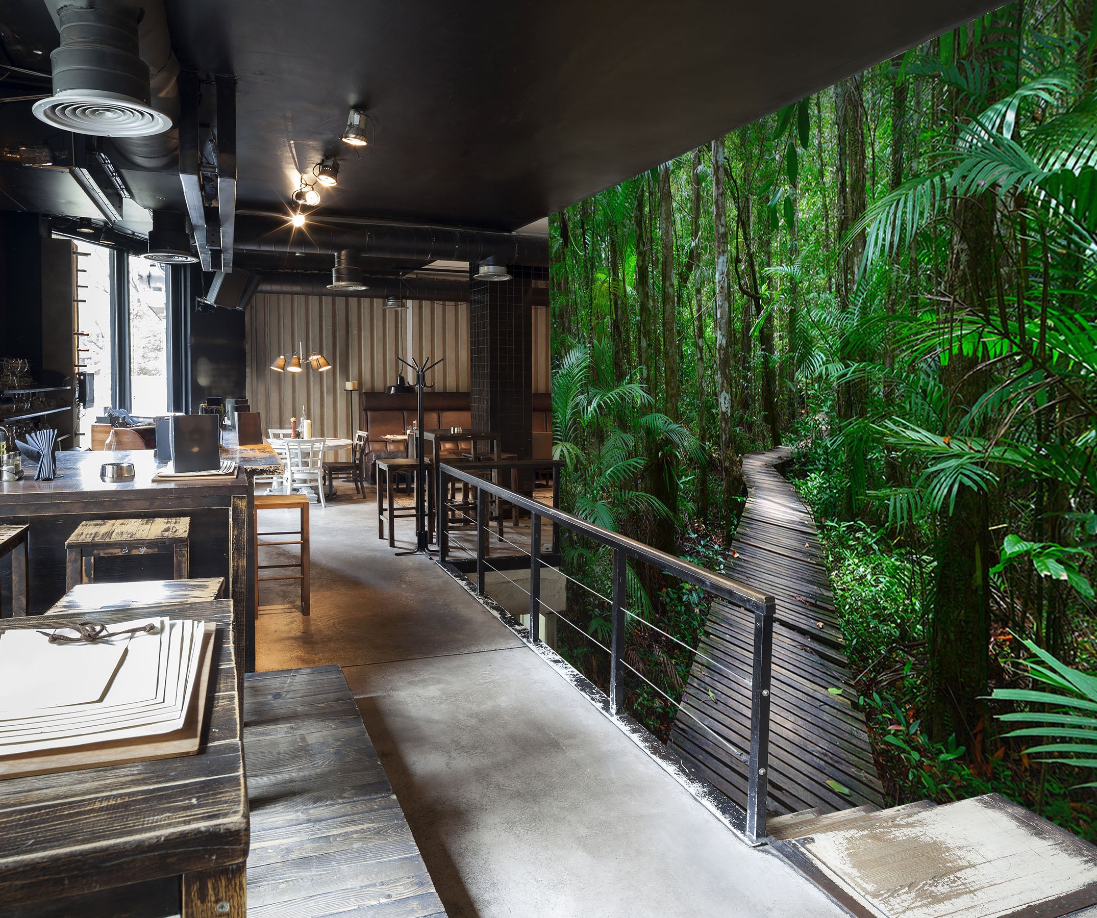 3D Forest Path 326 Wall Murals