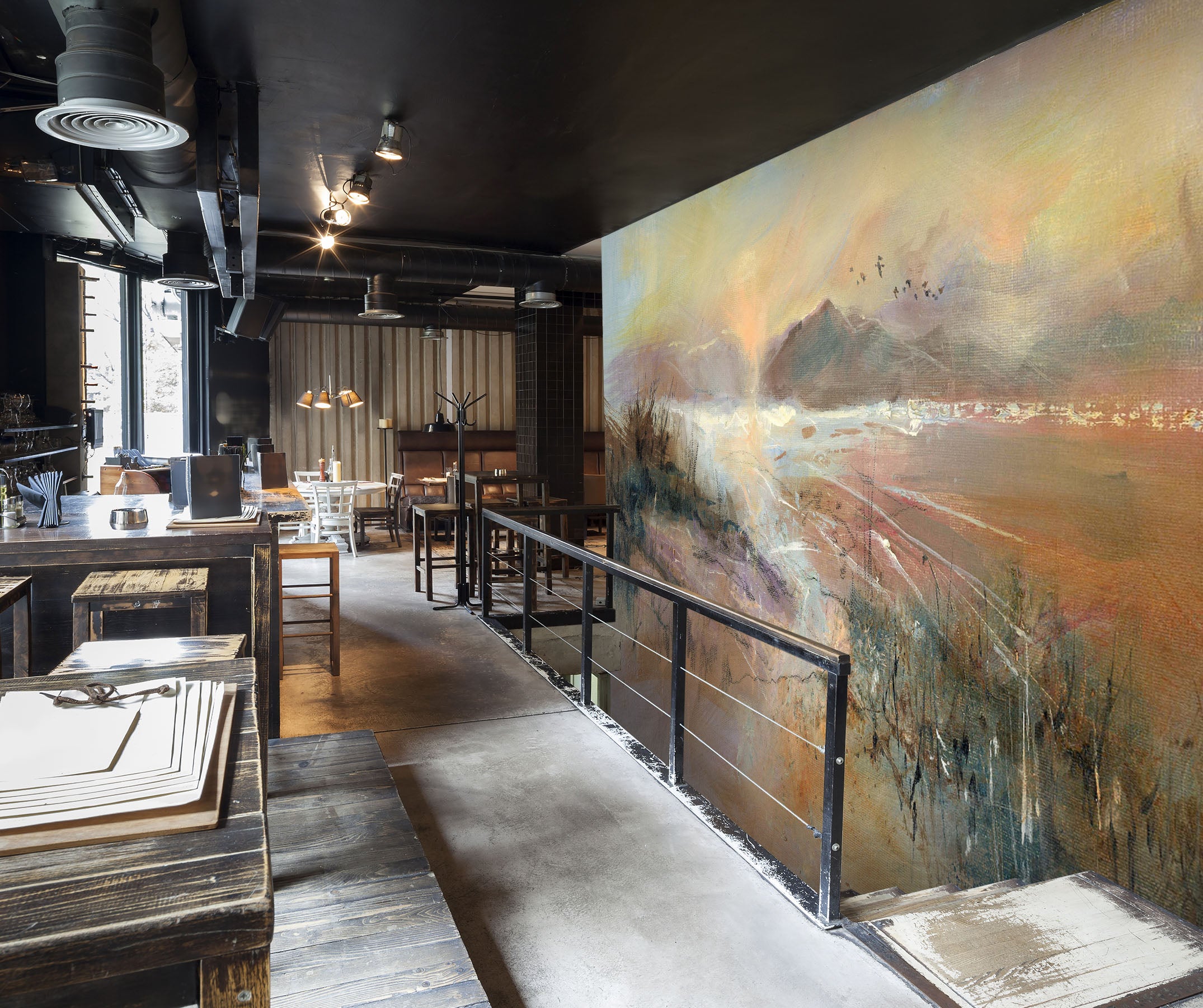 3D Mountain River Graffiti 1402 Anne Farrall Doyle Wall Mural Wall Murals