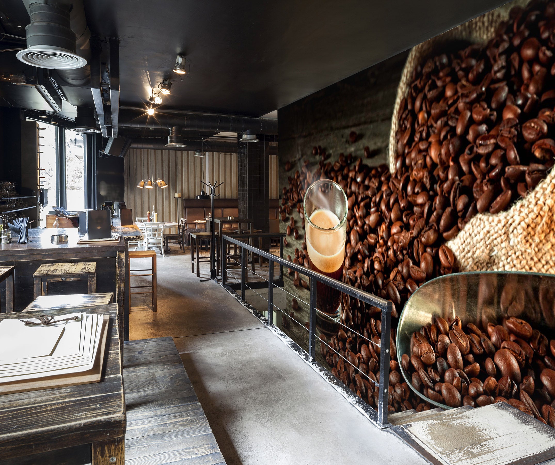 3D Coffee Aroma 1438 Wall Murals