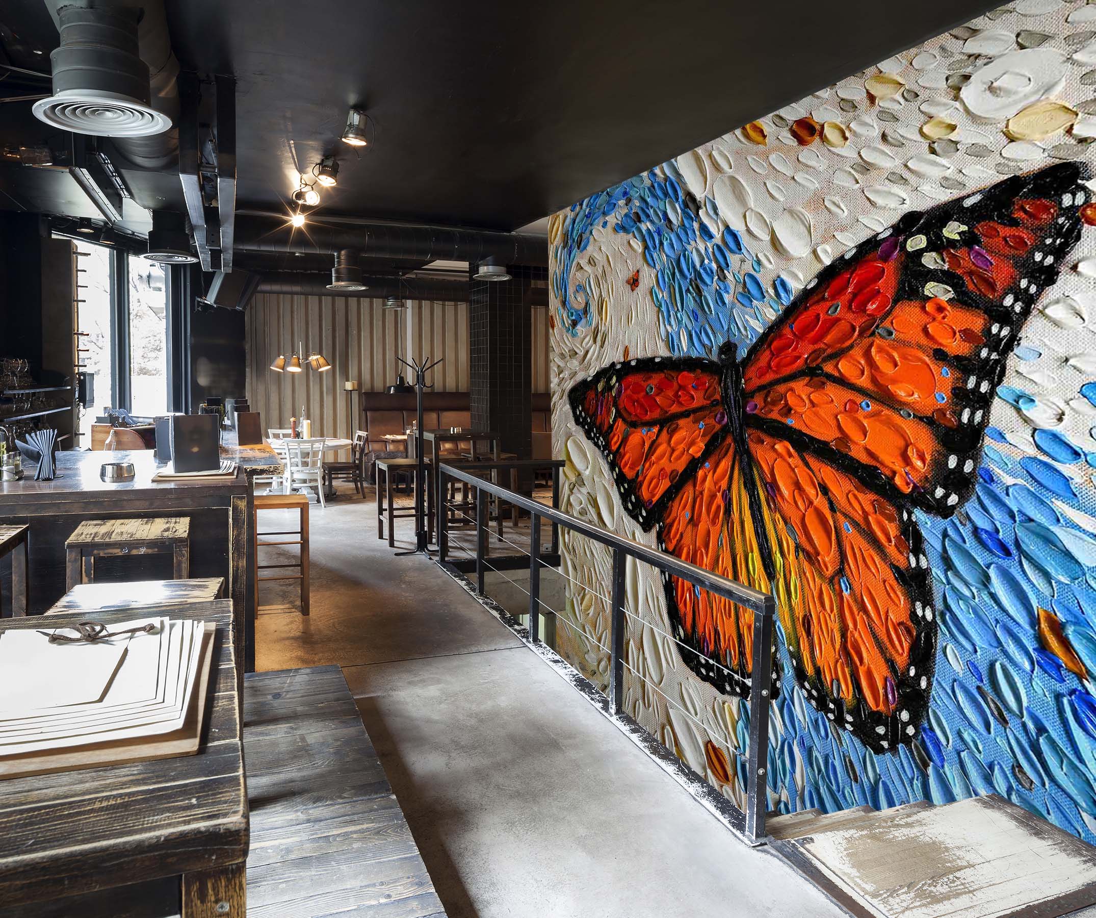 3D Spring Butterfly 1420 Dena Tollefson Wall Mural Wall Murals