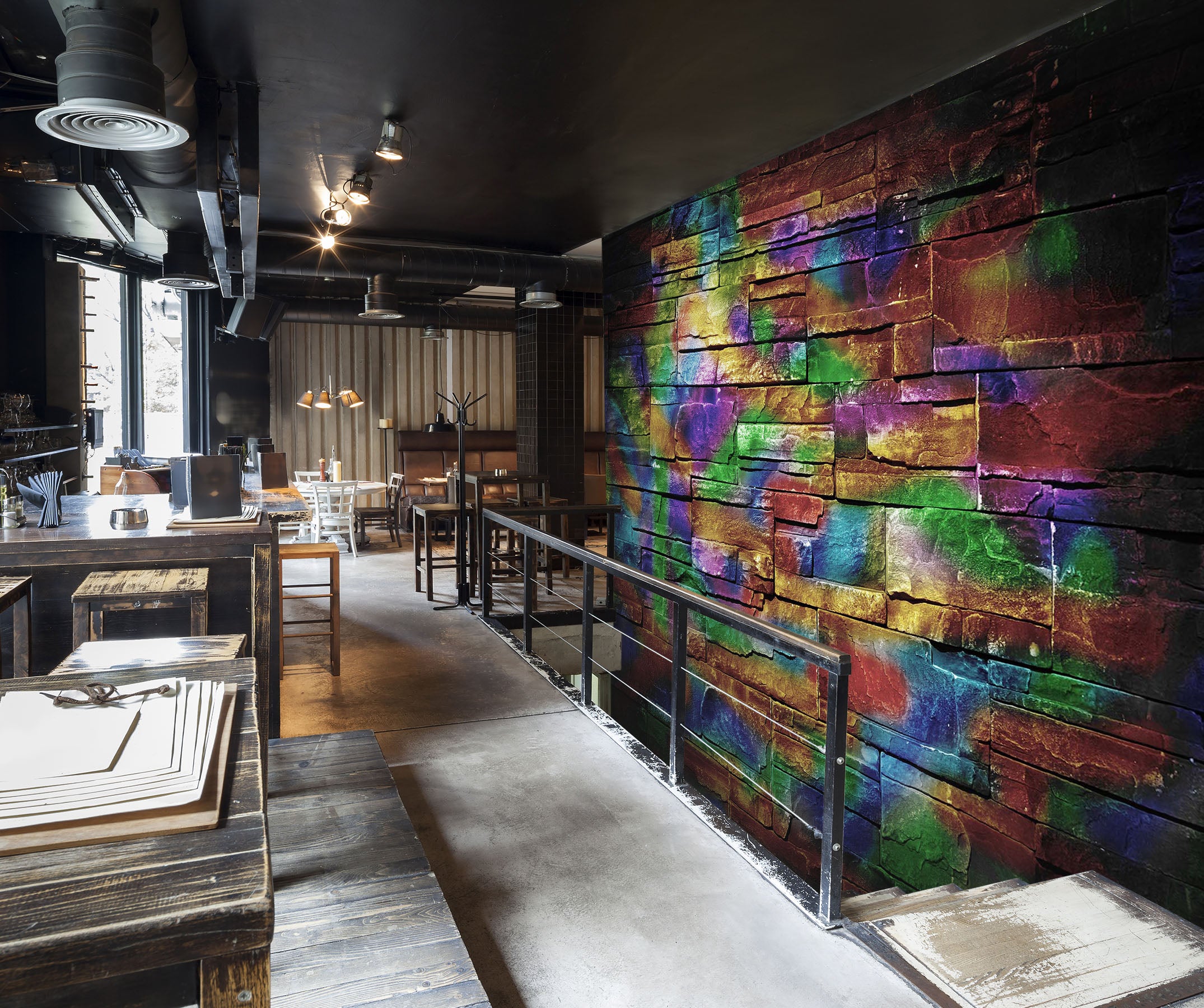 3D Colored Bricks 1440 Wall Murals