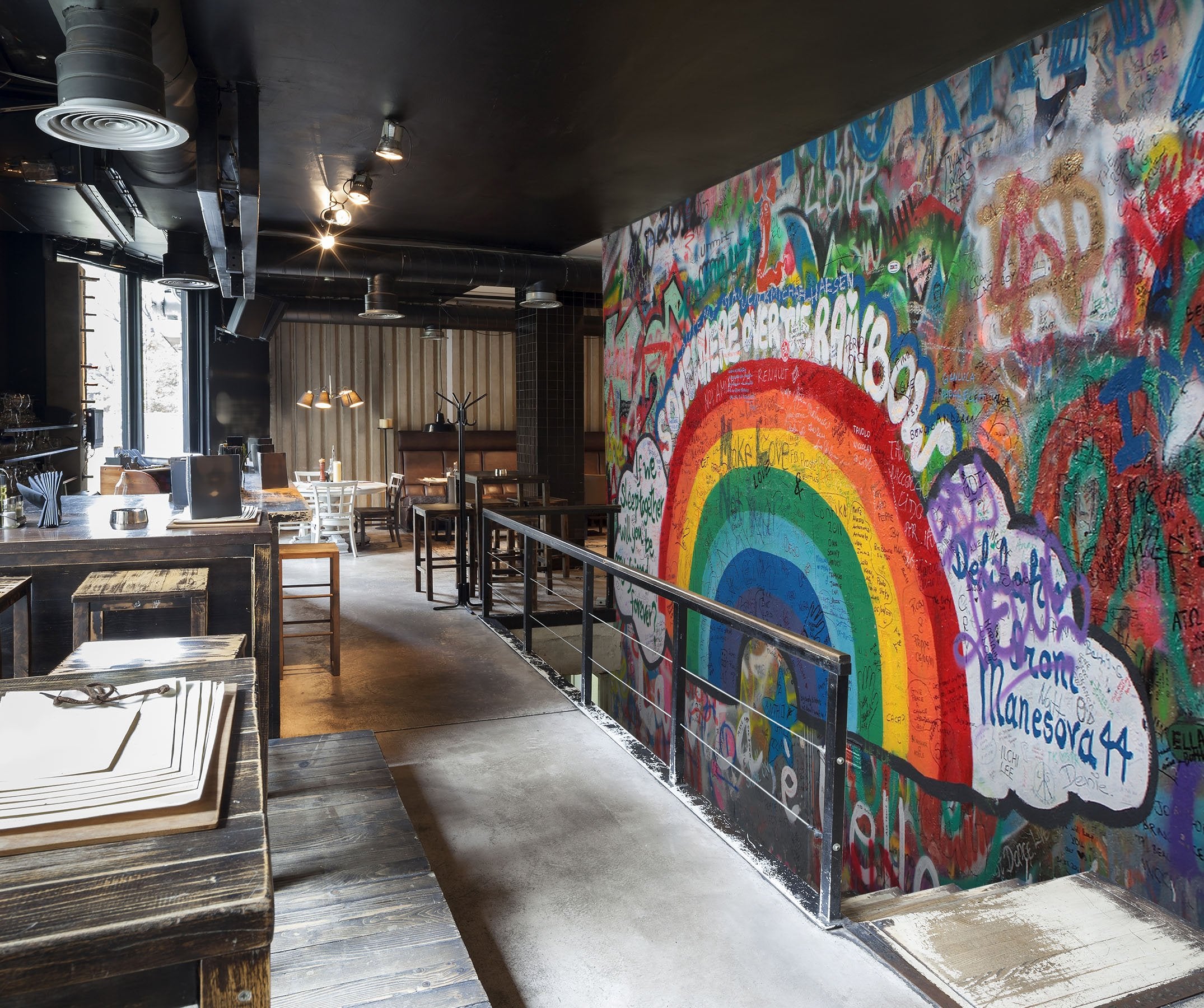 3D Rainbow Graffiti Art 04 Wall Murals Wallpaper AJ Wallpaper 2