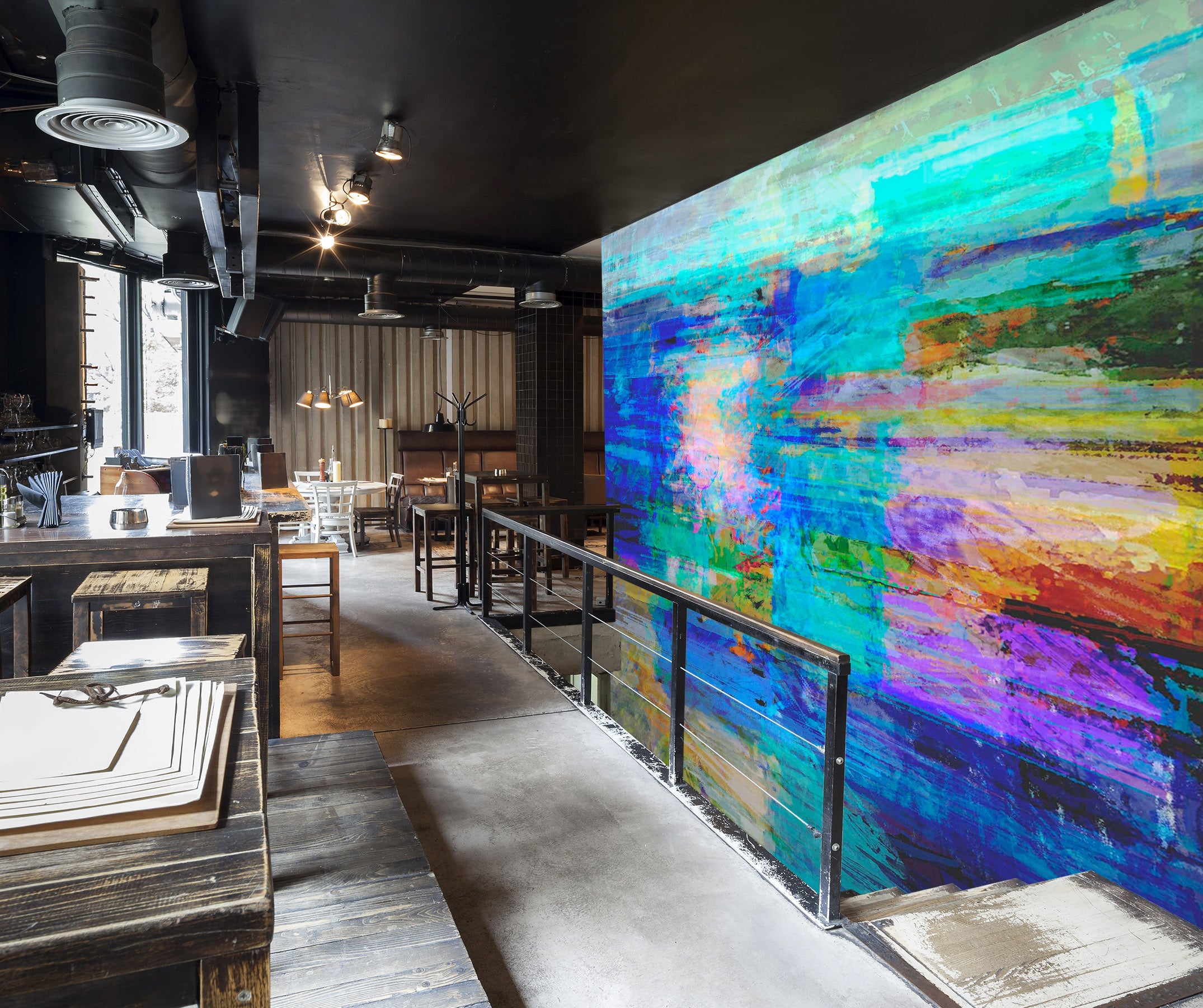 3D Blue Sea 1509 Michael Tienhaara Wall Mural Wall Murals