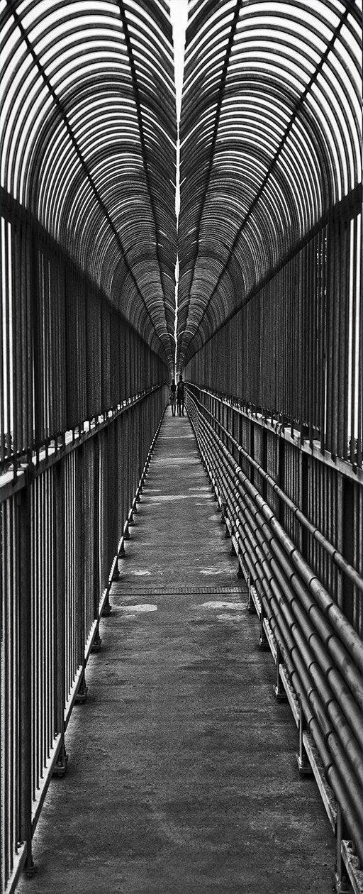 3D Iron railing seam door mural Wallpaper AJ Wallpaper