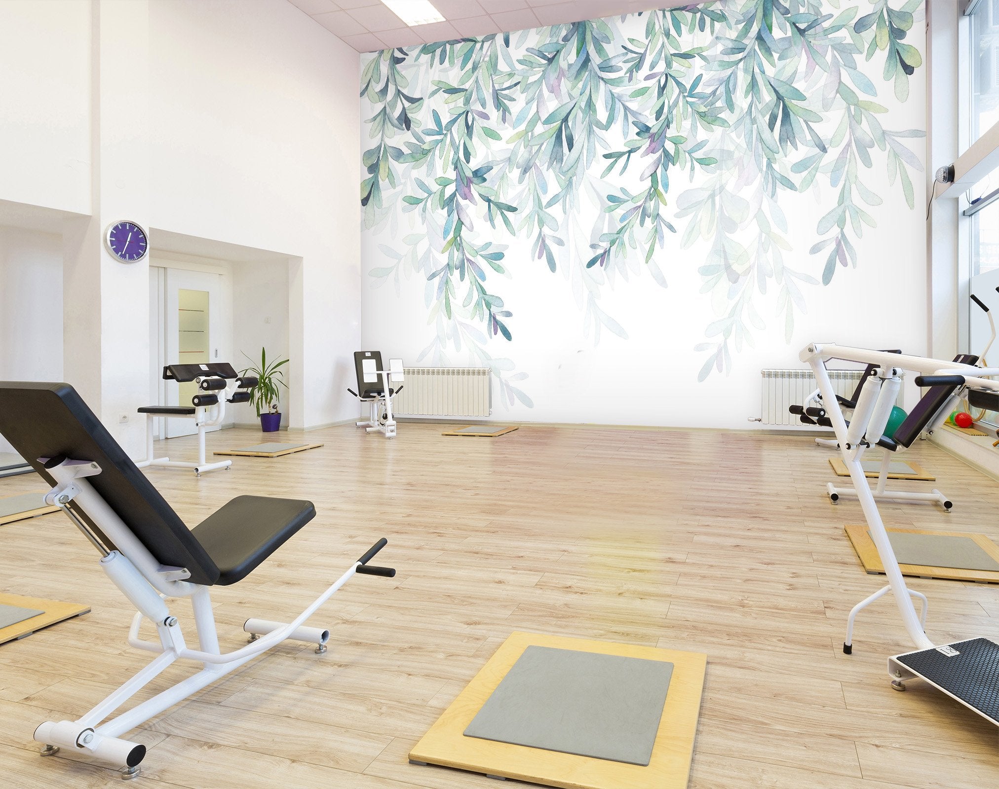 3D green leaves 07 Wall Murals Wallpaper AJ Wallpaper