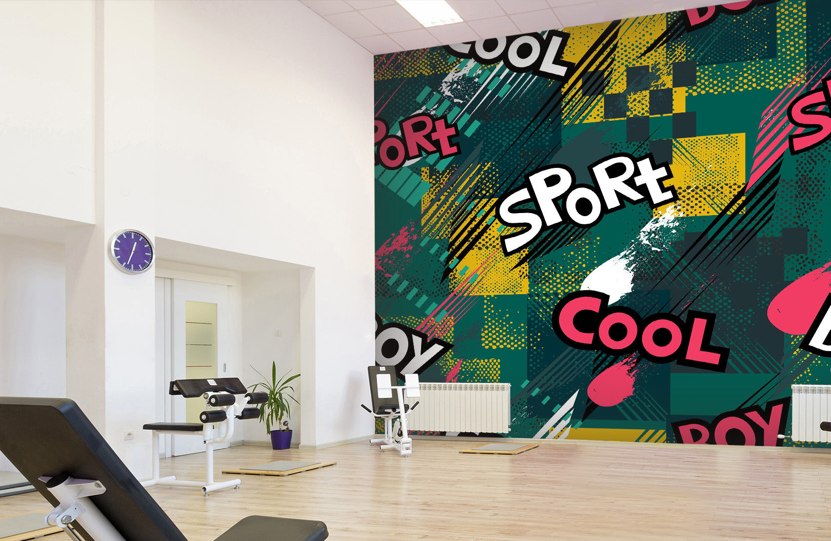 3D Sports Letter 114 Wall Murals Wallpaper AJ Wallpaper 2