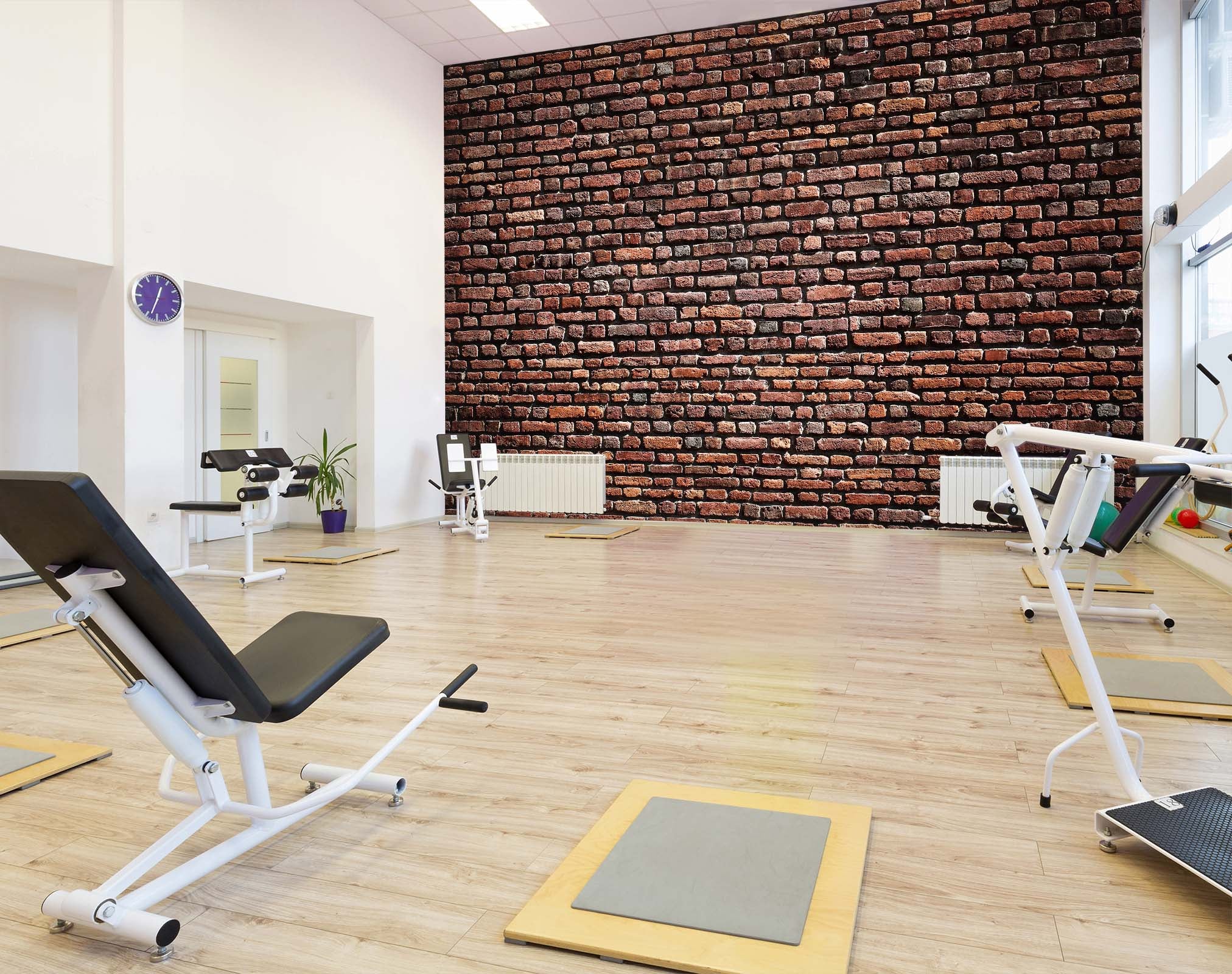 3D Red Brick 097 Wall Murals