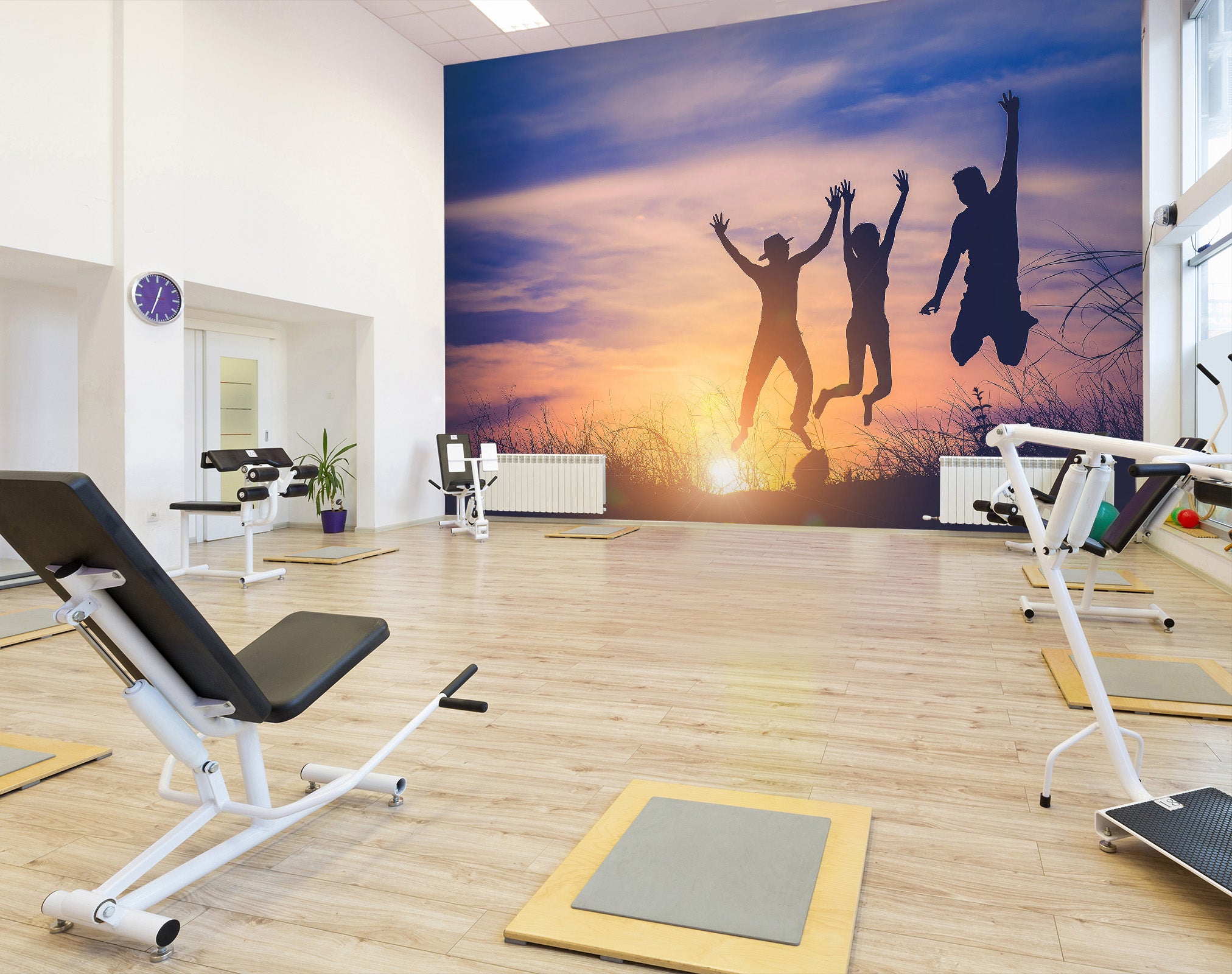 3D Sunrise Jump 276 Wall Murals