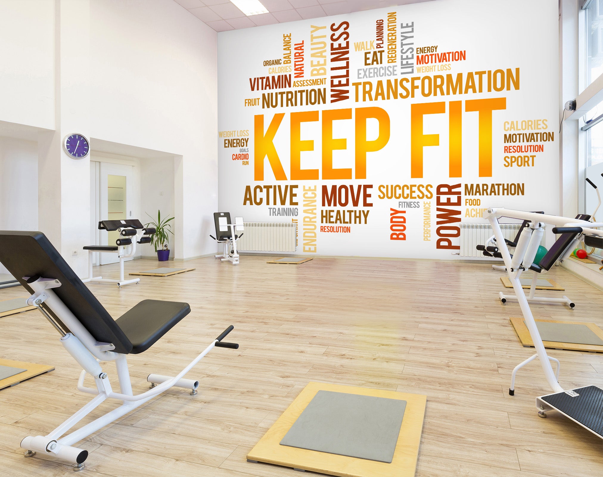 3D Exercise Regularly 270 Wall Murals