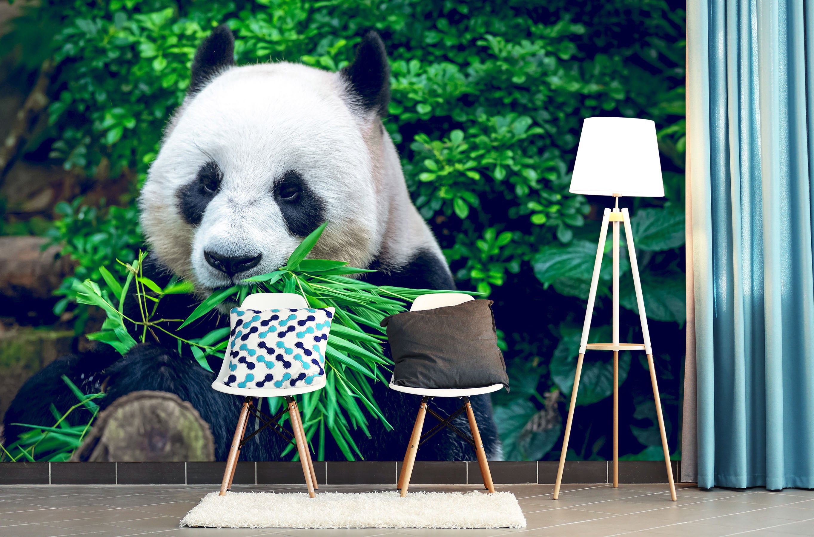 3D Panda Bamboo 57103 Wall Murals