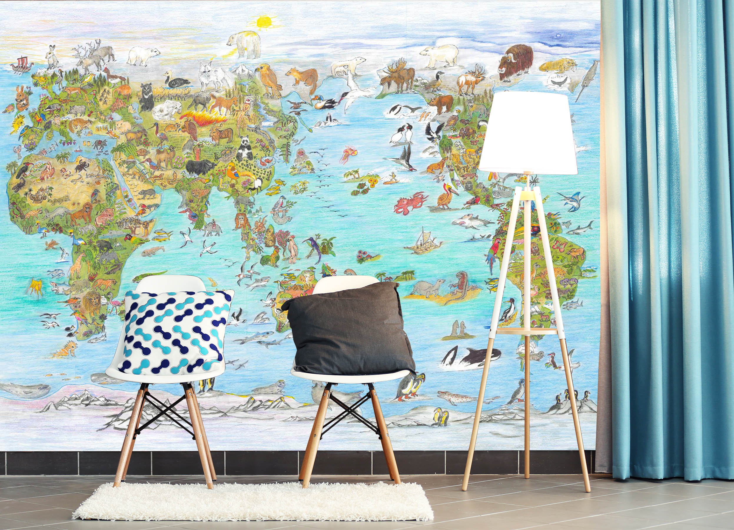 3D Ocean Island 1415 Michael Sewell Wall Mural Wall Murals