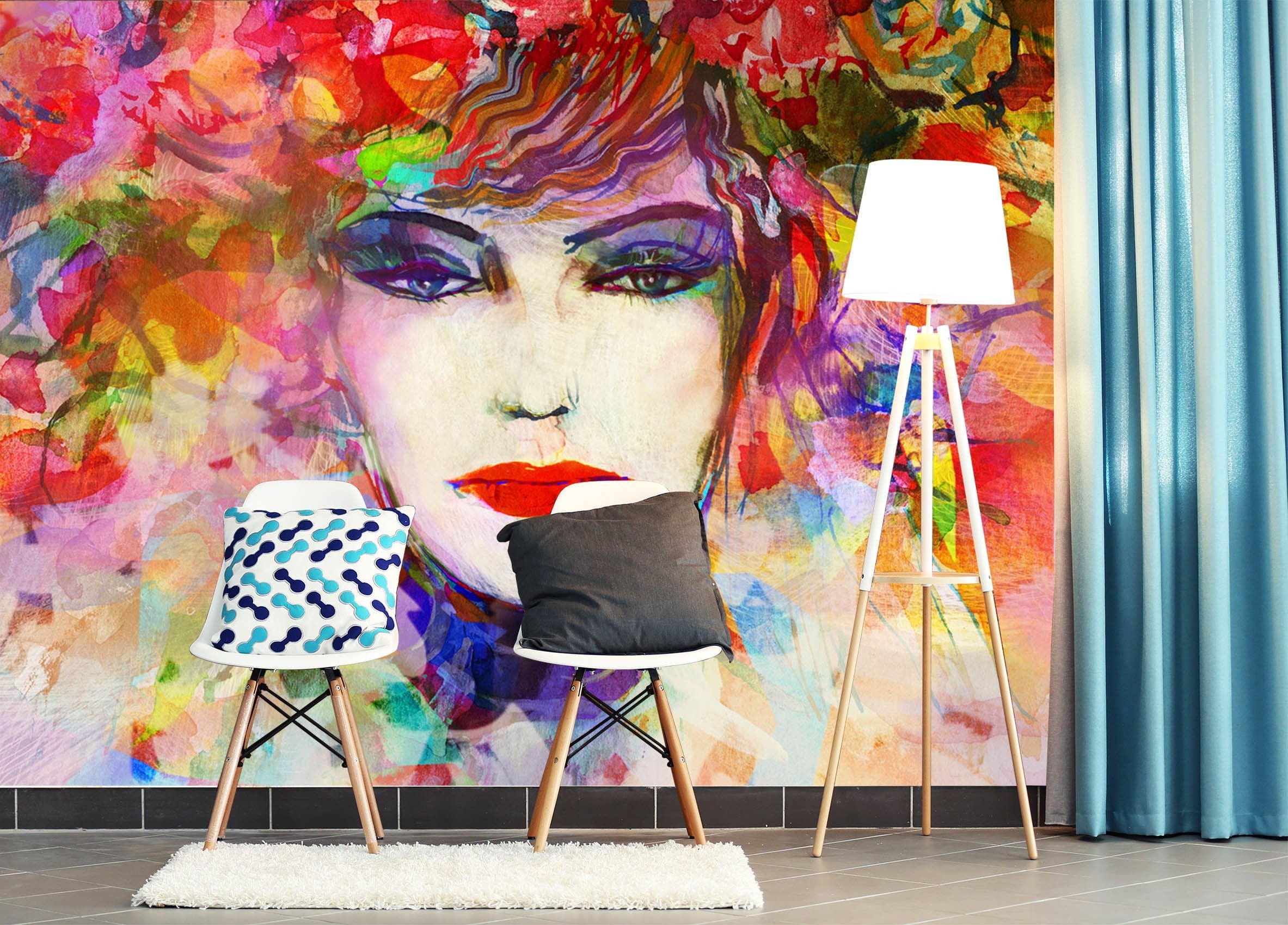 3D Oil Painting Woman 589 Wallpaper AJ Wallpaper 2