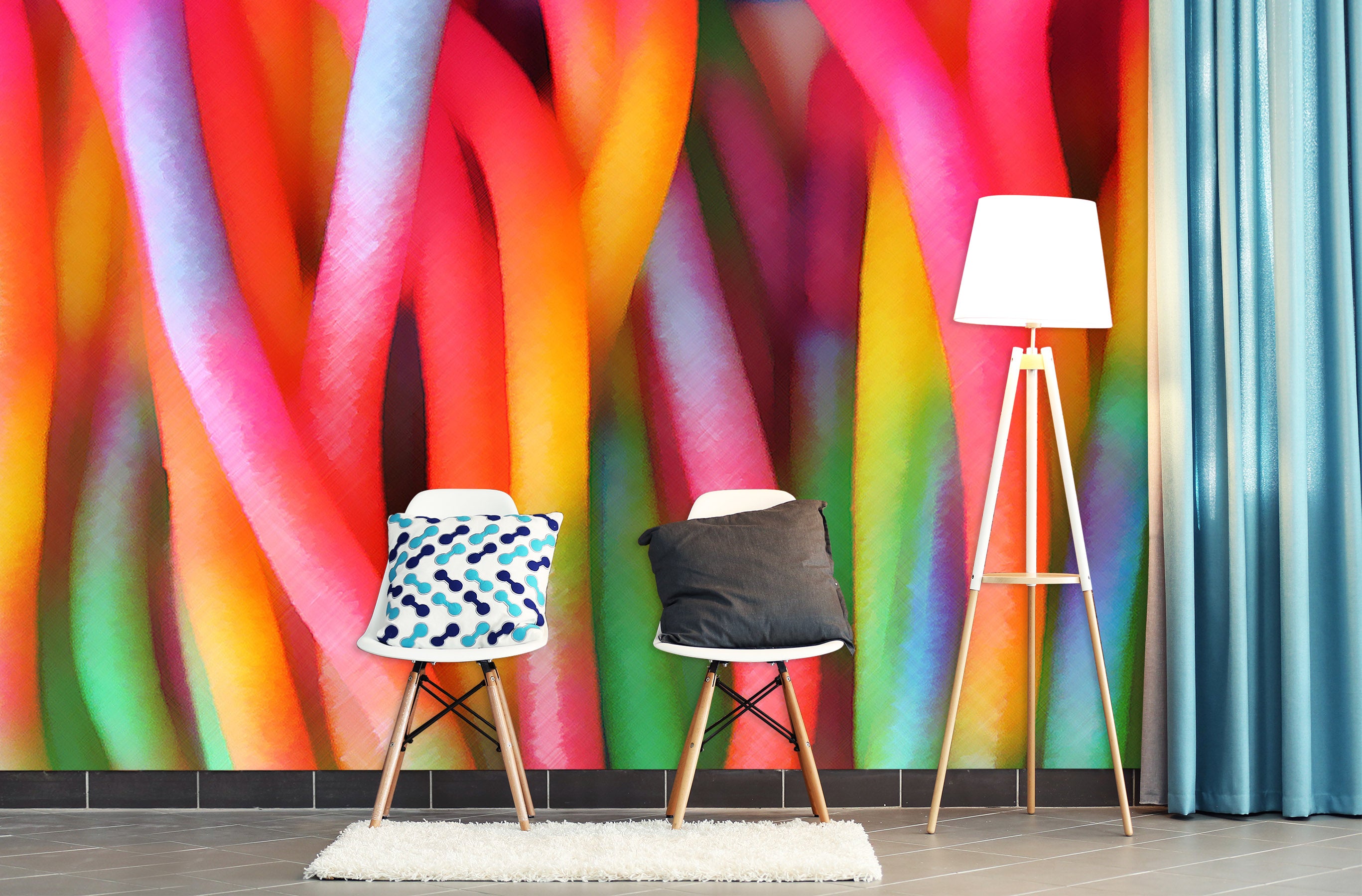 3D Color Bars 71076 Shandra Smith Wall Mural Wall Murals