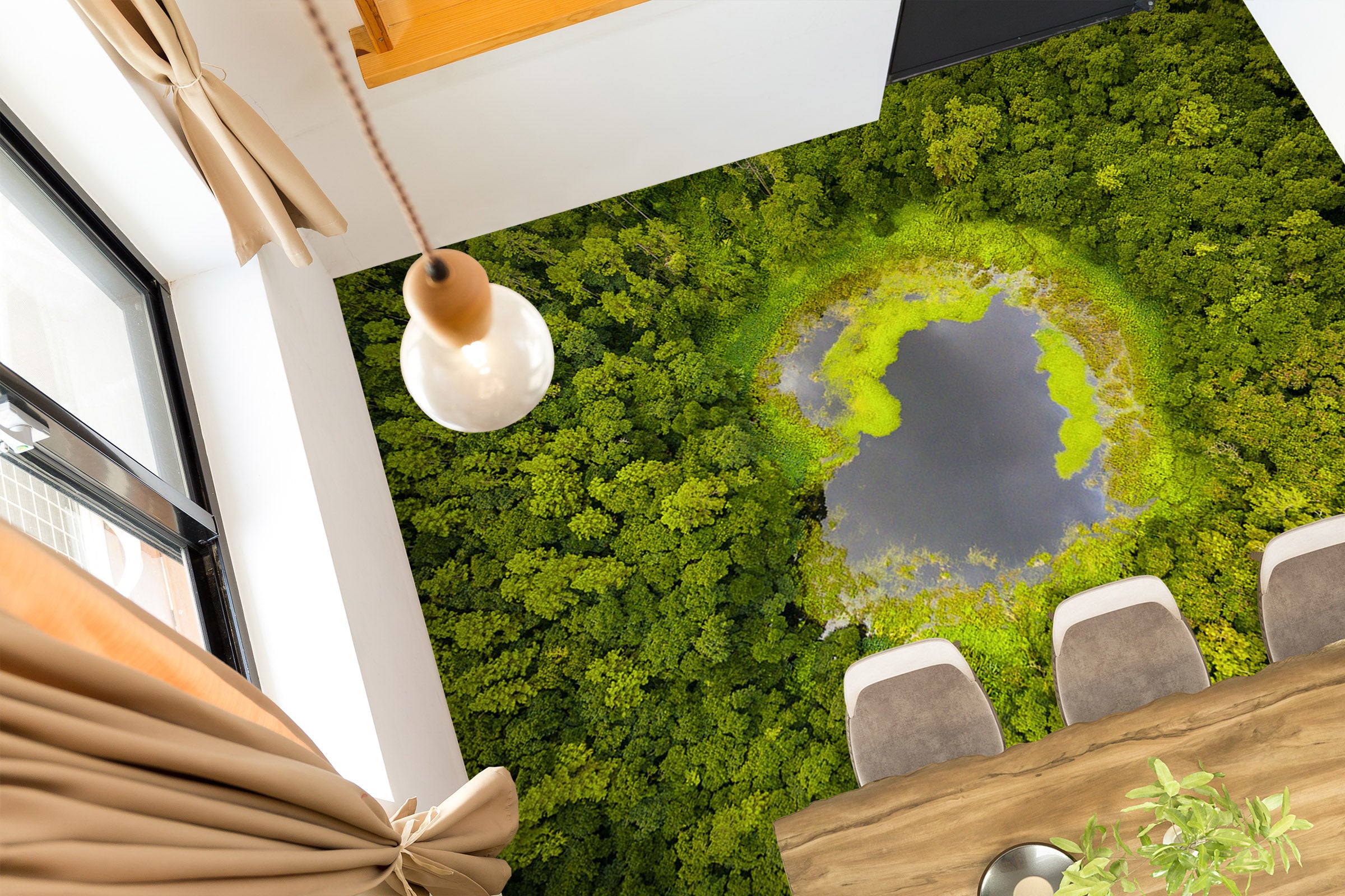 3D Grey Lake 559 Floor Mural Wallpaper Murals Rug & Mat Print Epoxy waterproof bath floor