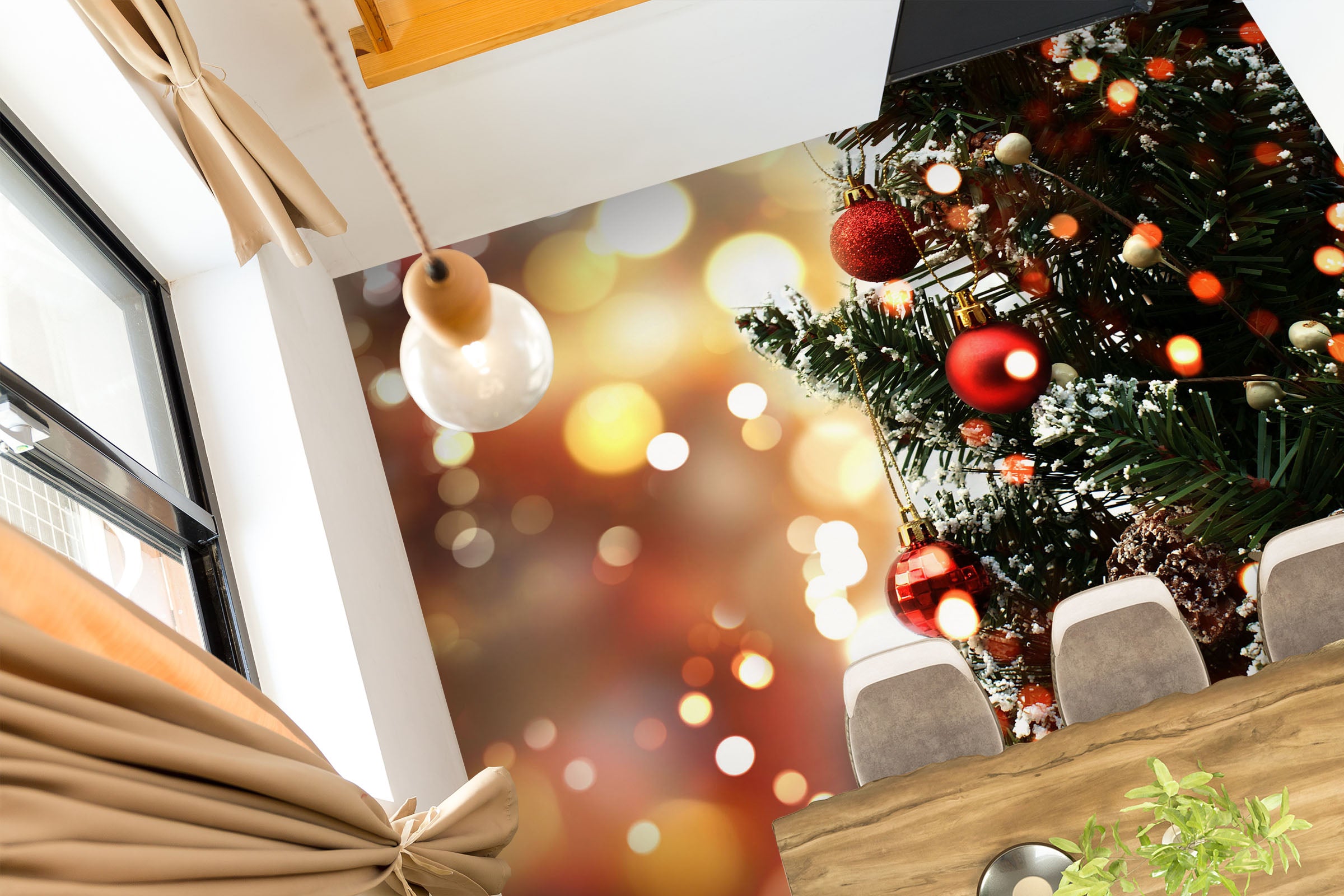 3D Red Wish Bells 1271 Floor Mural Wallpaper Murals Self-Adhesive Removable Print Epoxy