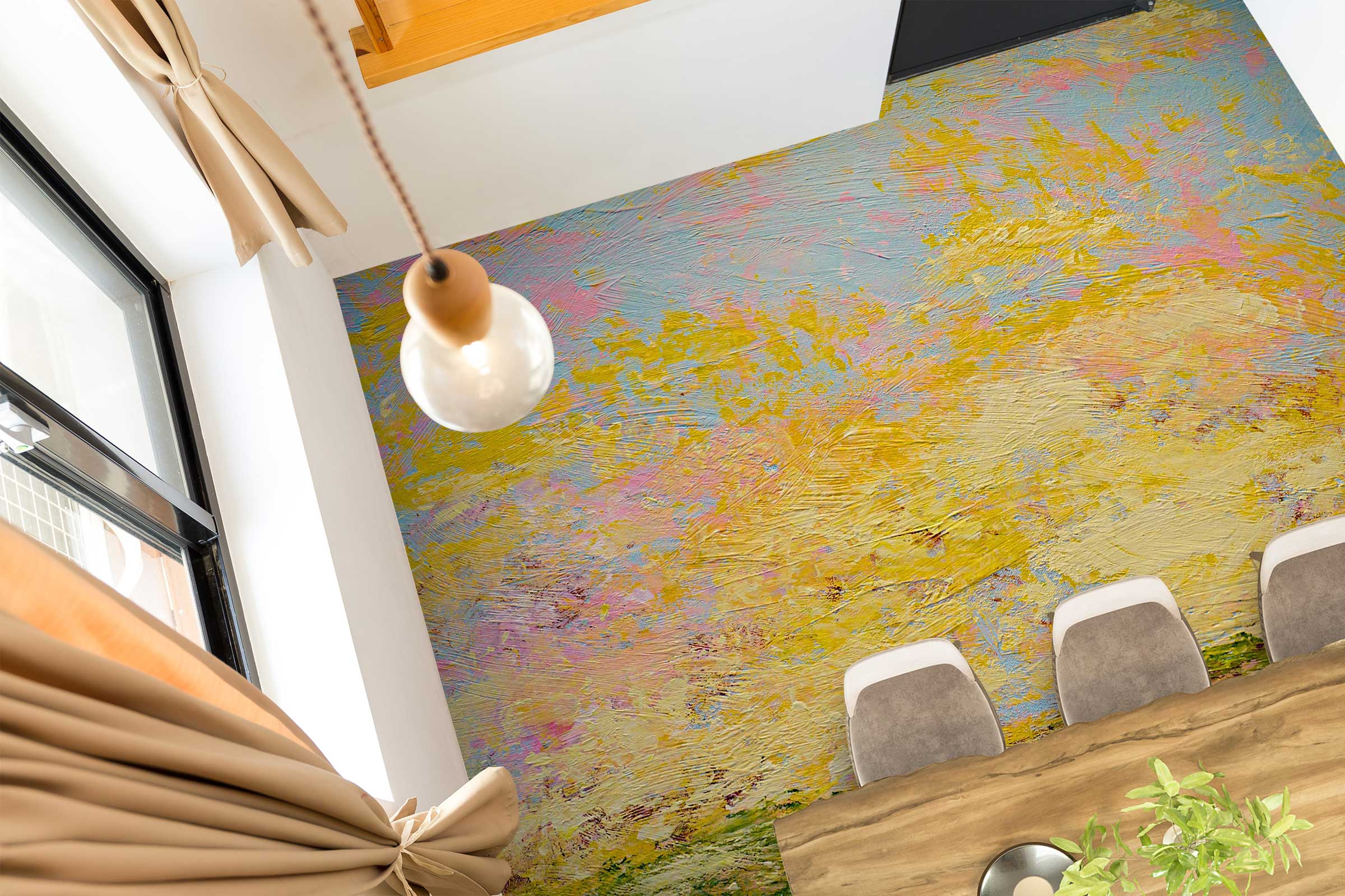 3D Yellow Painting 9619 Allan P. Friedlander Floor Mural Wallpaper Murals Self-Adhesive Removable Print Epoxy
