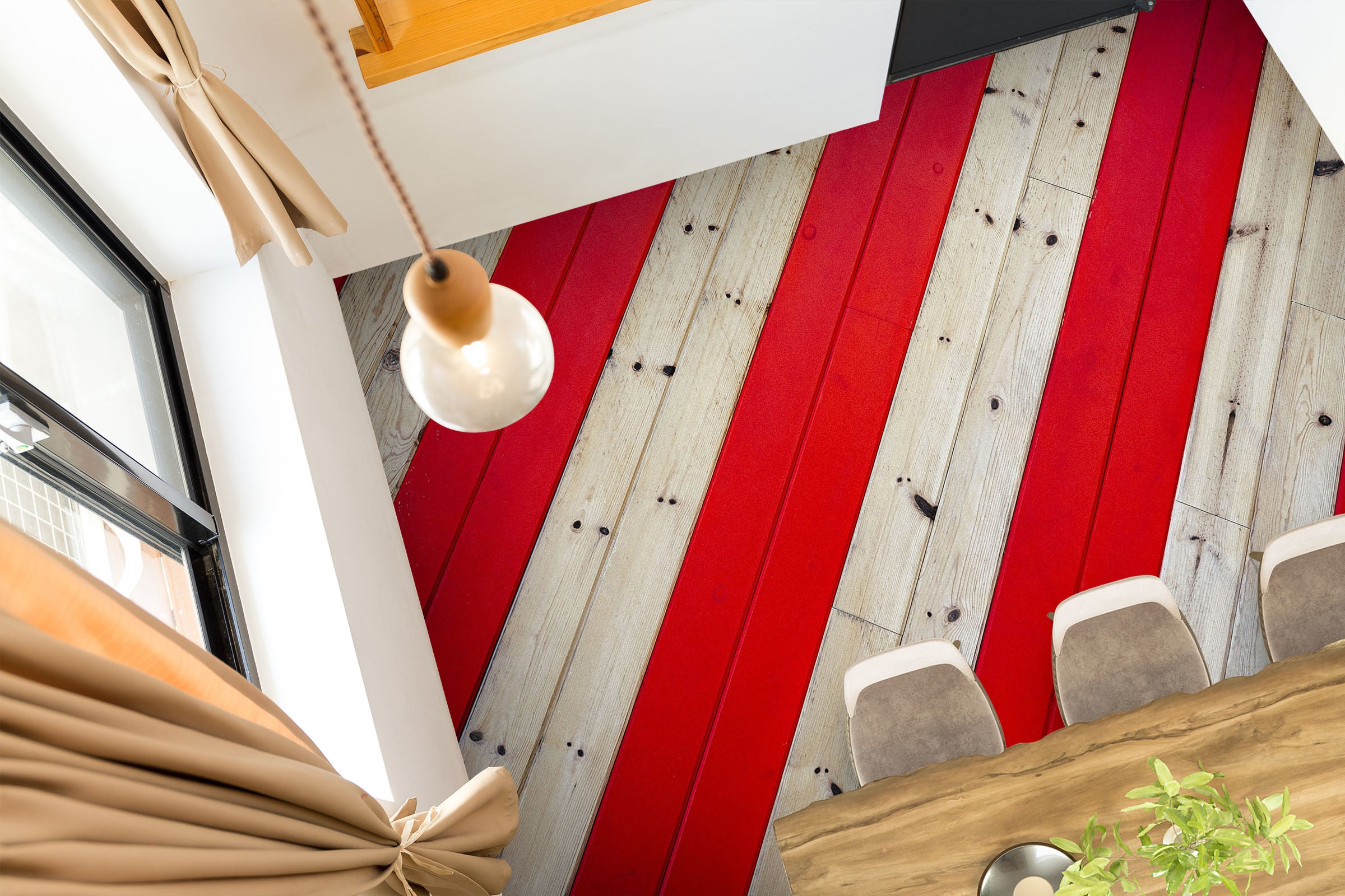 3D Red And White 1503 Floor Mural Wallpaper Murals Self-Adhesive Removable Print Epoxy