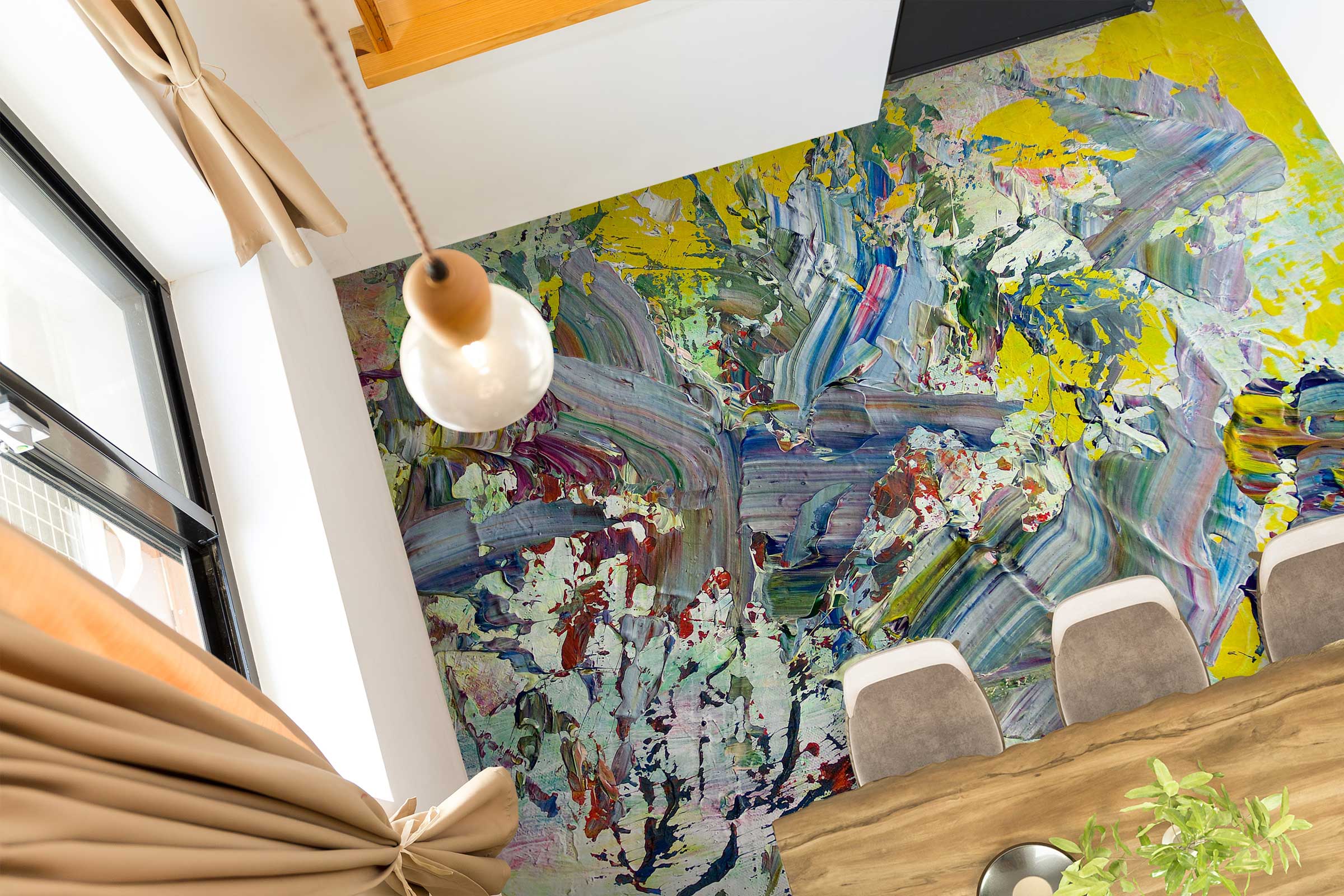 3D Brush Paint Texture 9663 Allan P. Friedlander Floor Mural Wallpaper Murals Self-Adhesive Removable Print Epoxy