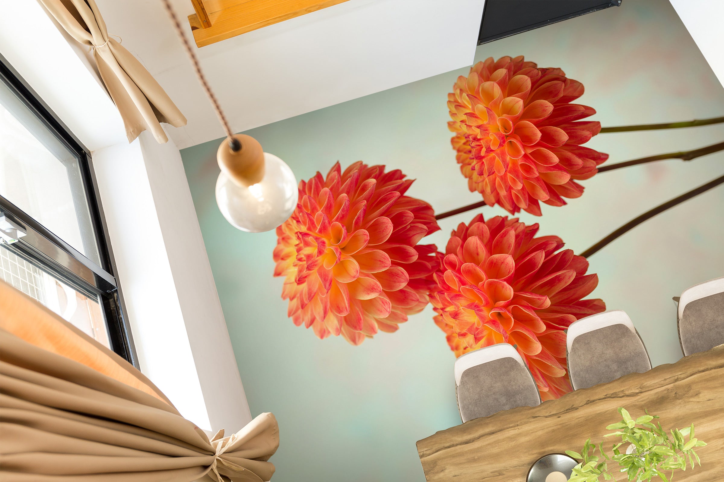 3D Red Flowers 9858 Assaf Frank Floor Mural Wallpaper Murals Self-Adhesive Removable Print Epoxy