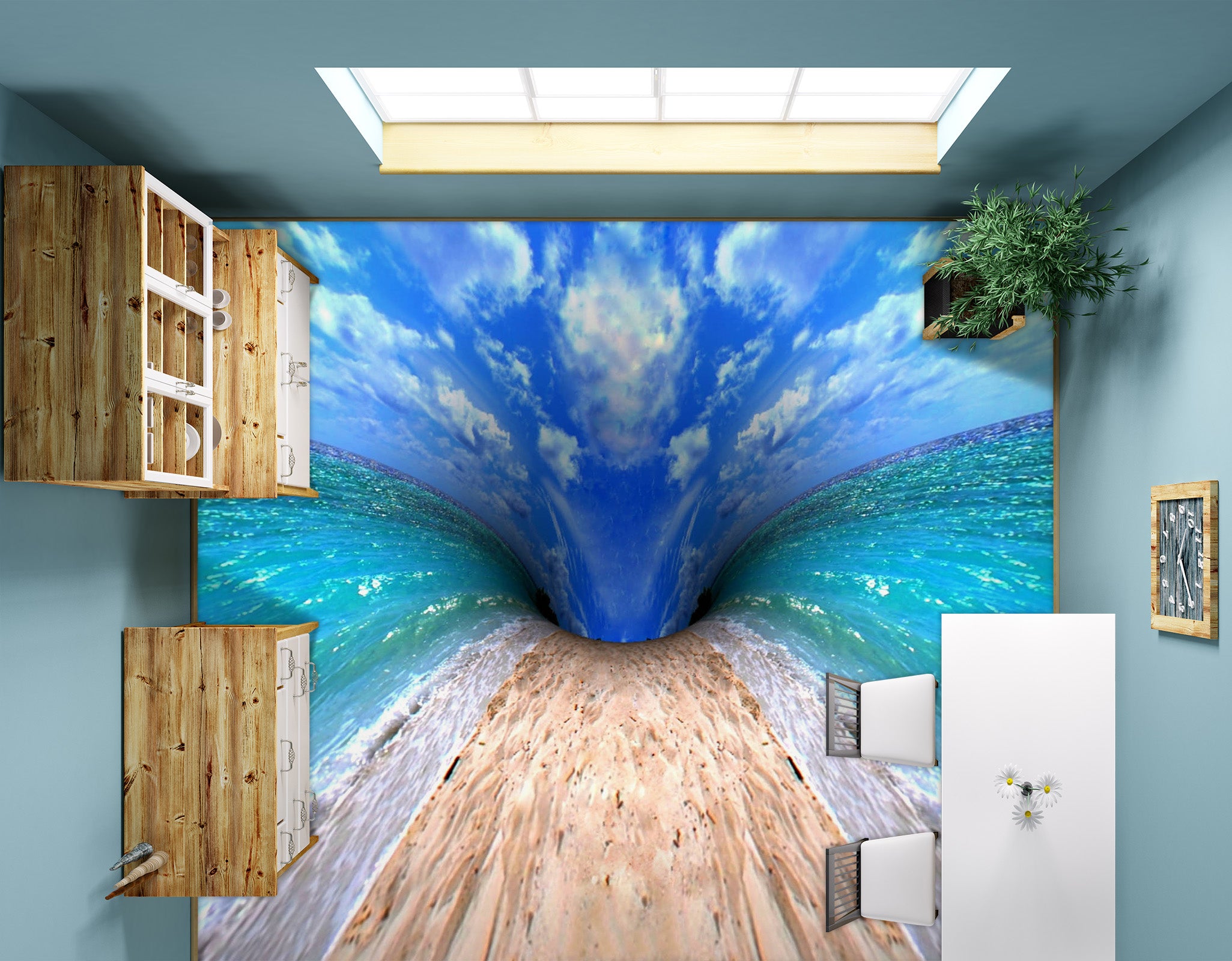 3D Convergence Of Nature 304 Floor Mural Wallpaper Murals Rug & Mat Print Epoxy waterproof bath floor