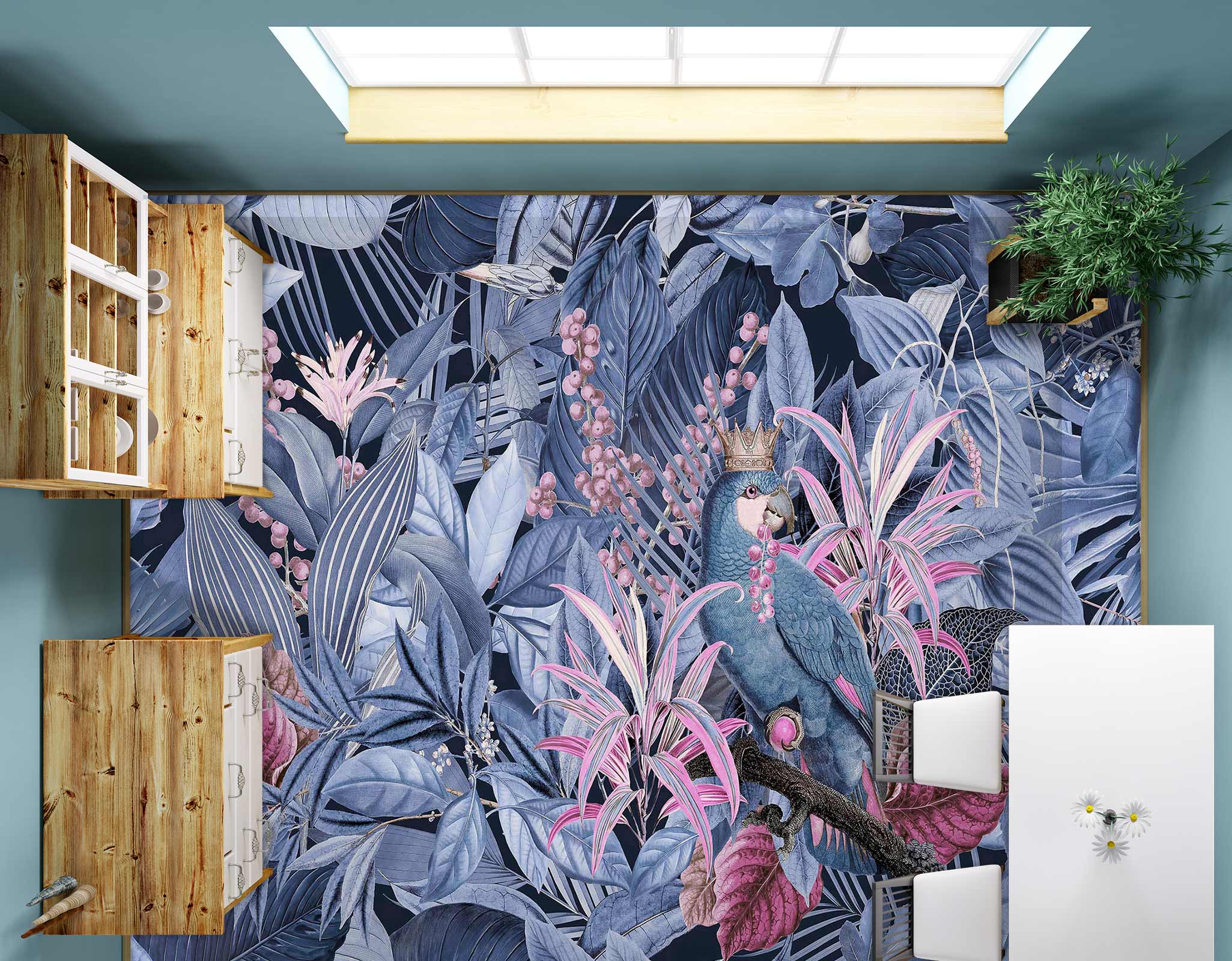 3D Grey Grove 10034 Andrea Haase Floor Mural Wallpaper Murals Self-Adhesive Removable Print Epoxy