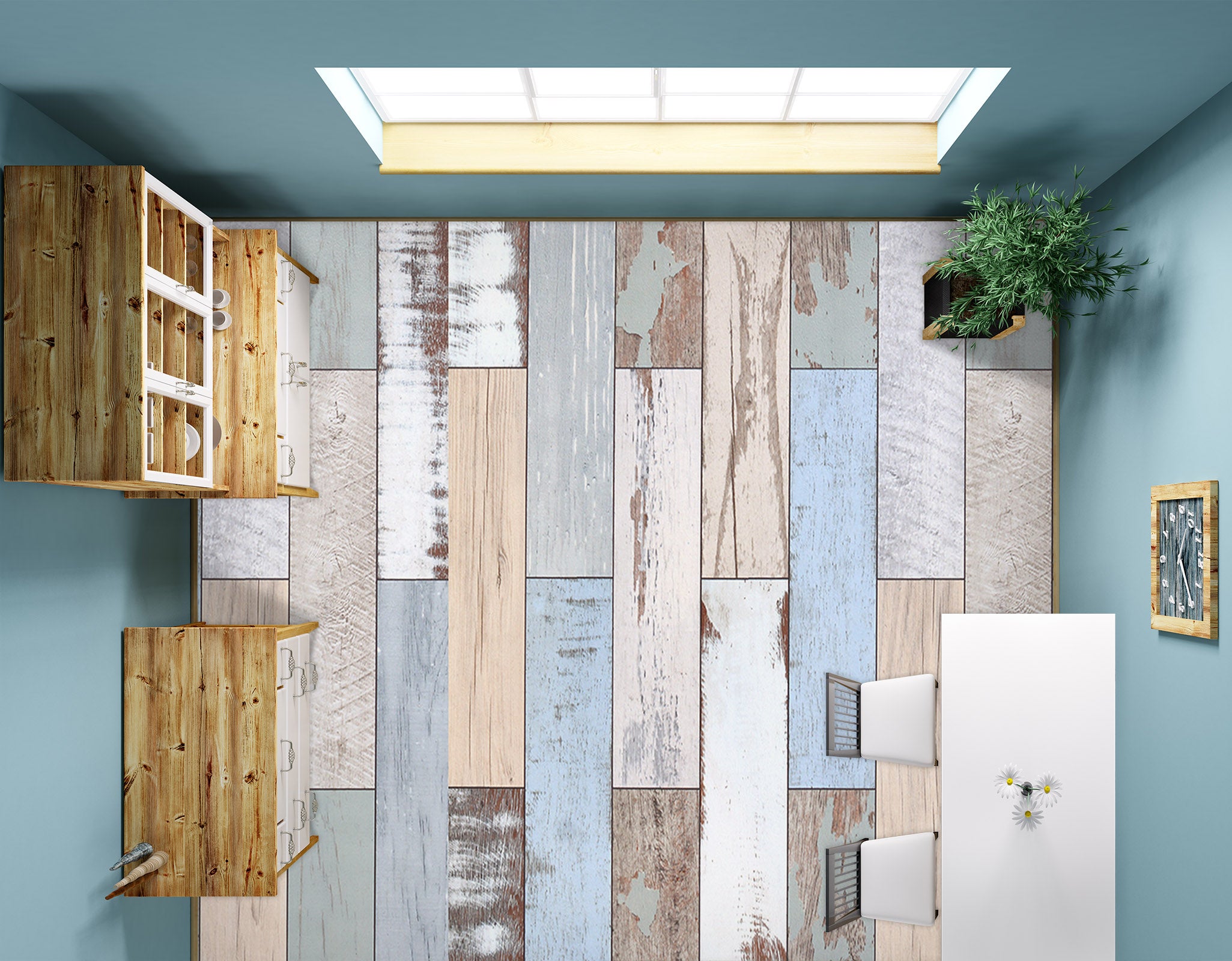 3D Fresh Wood Grains 041 Floor Mural Wallpaper Murals Rug & Mat Print Epoxy waterproof bath floor