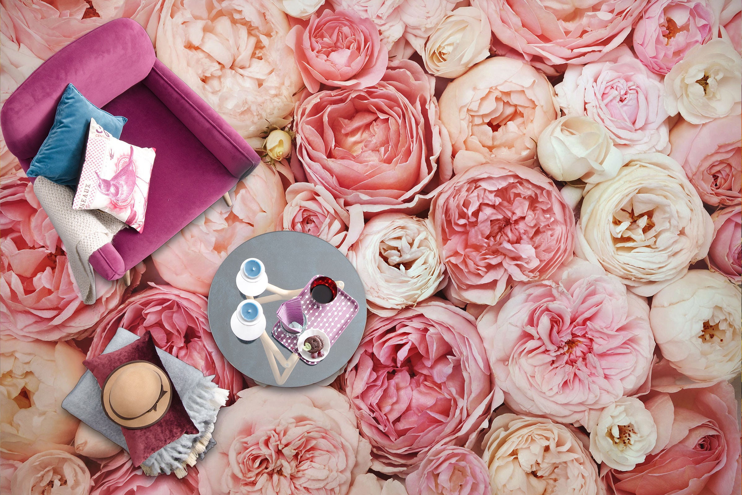 3D Delicate And Prosperous Flowers 157 Floor Mural Wallpaper Murals Rug & Mat Print Epoxy waterproof bath floor