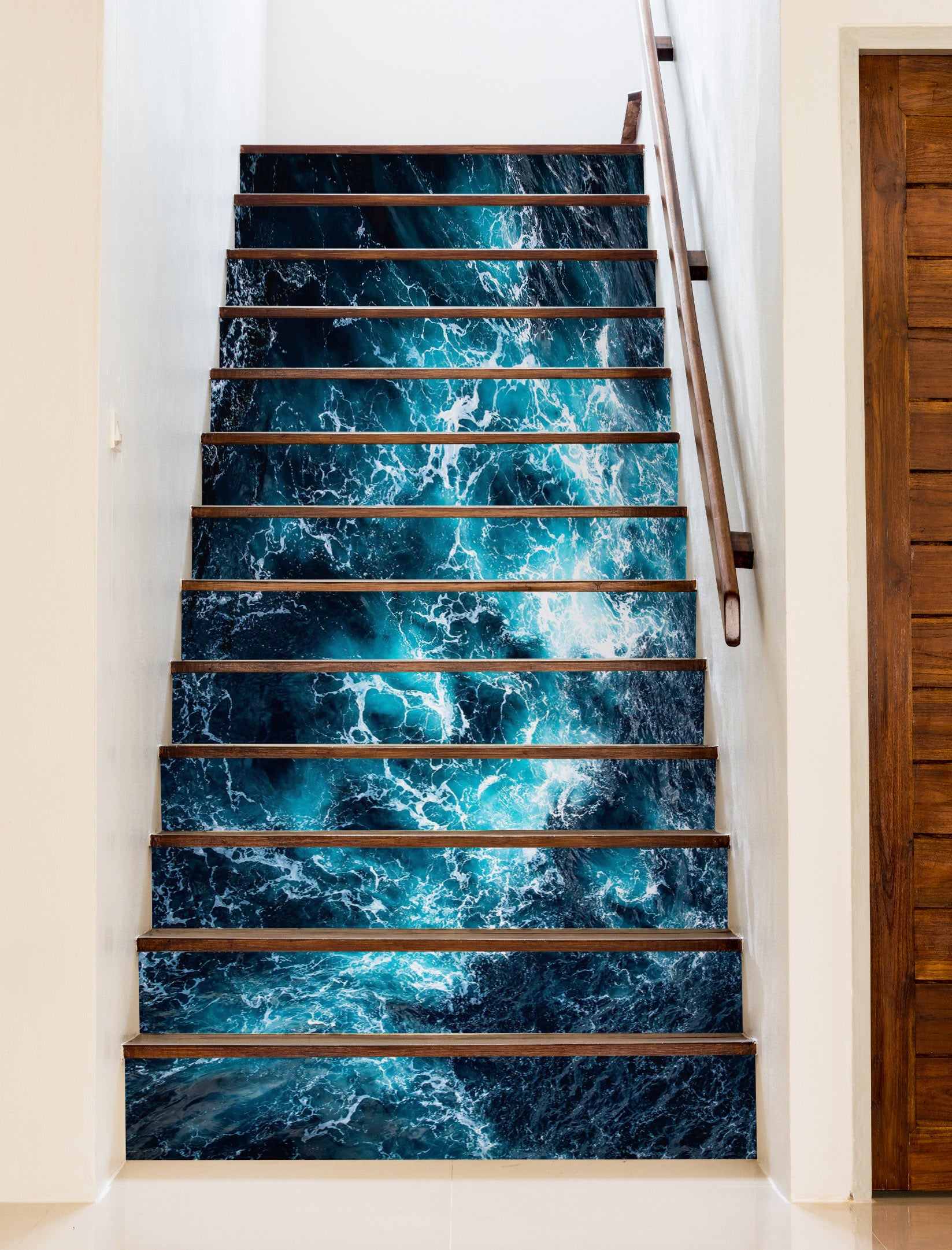 3D The Light Of Orchid Memory 591 Stair Risers