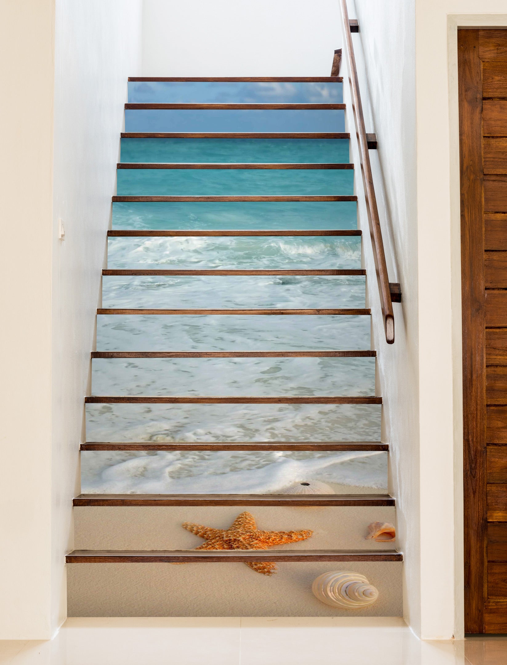 3D Seaside Beach 006 Stair Risers