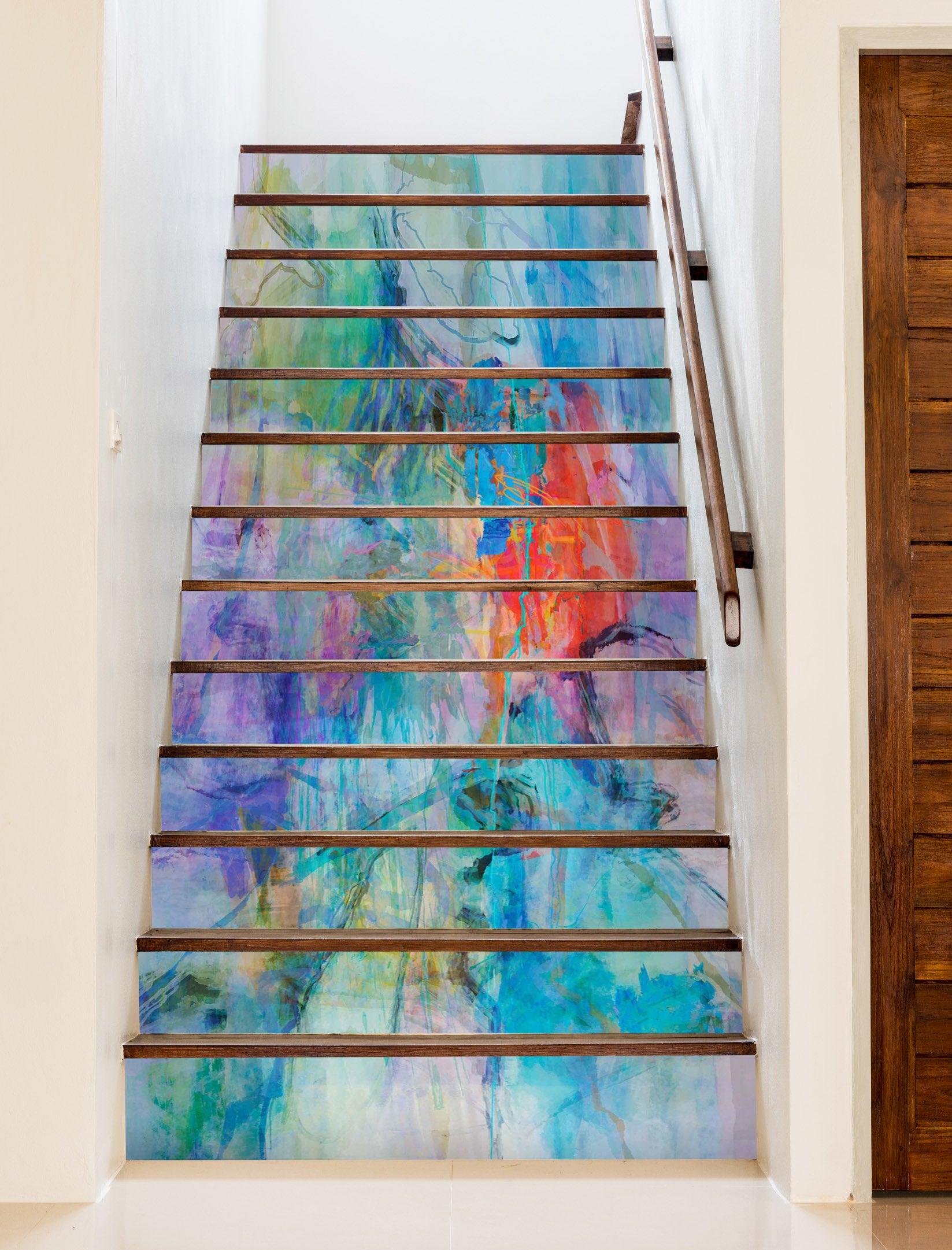 3D Watercolor Texture 104183 Michael Tienhaara Stair Risers
