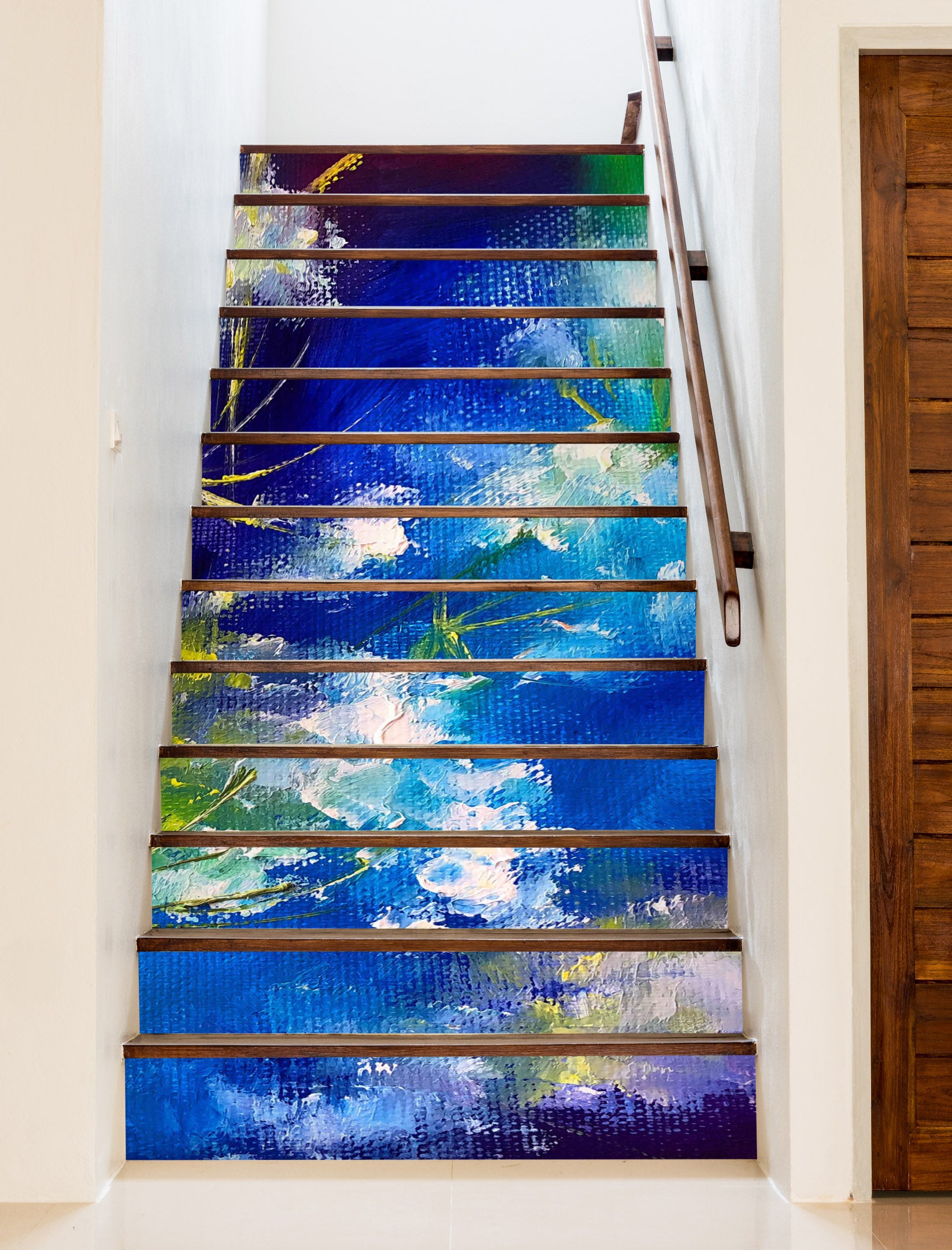3D Blue Painting 2031 Skromova Marina Stair Risers