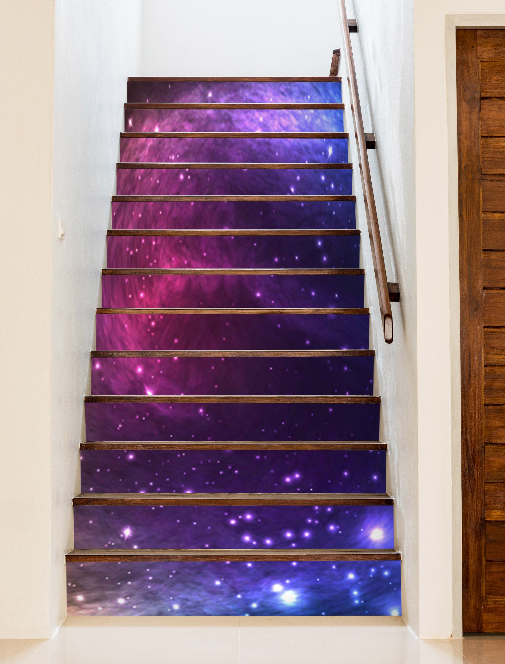 3D Romantic Unknown Galaxy 233 Stair Risers