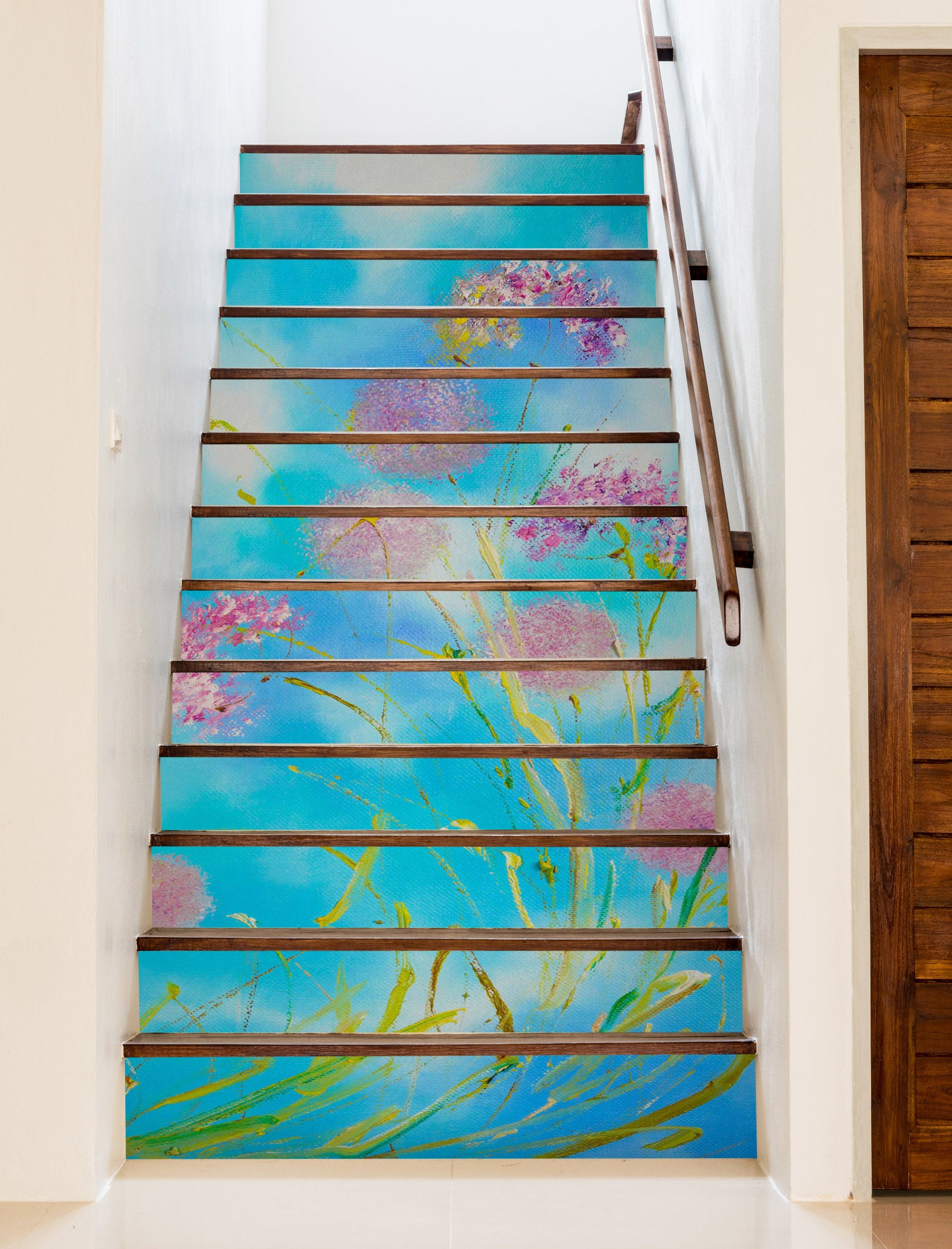 3D Sky Dandelion 836 Skromova Marina Stair Risers