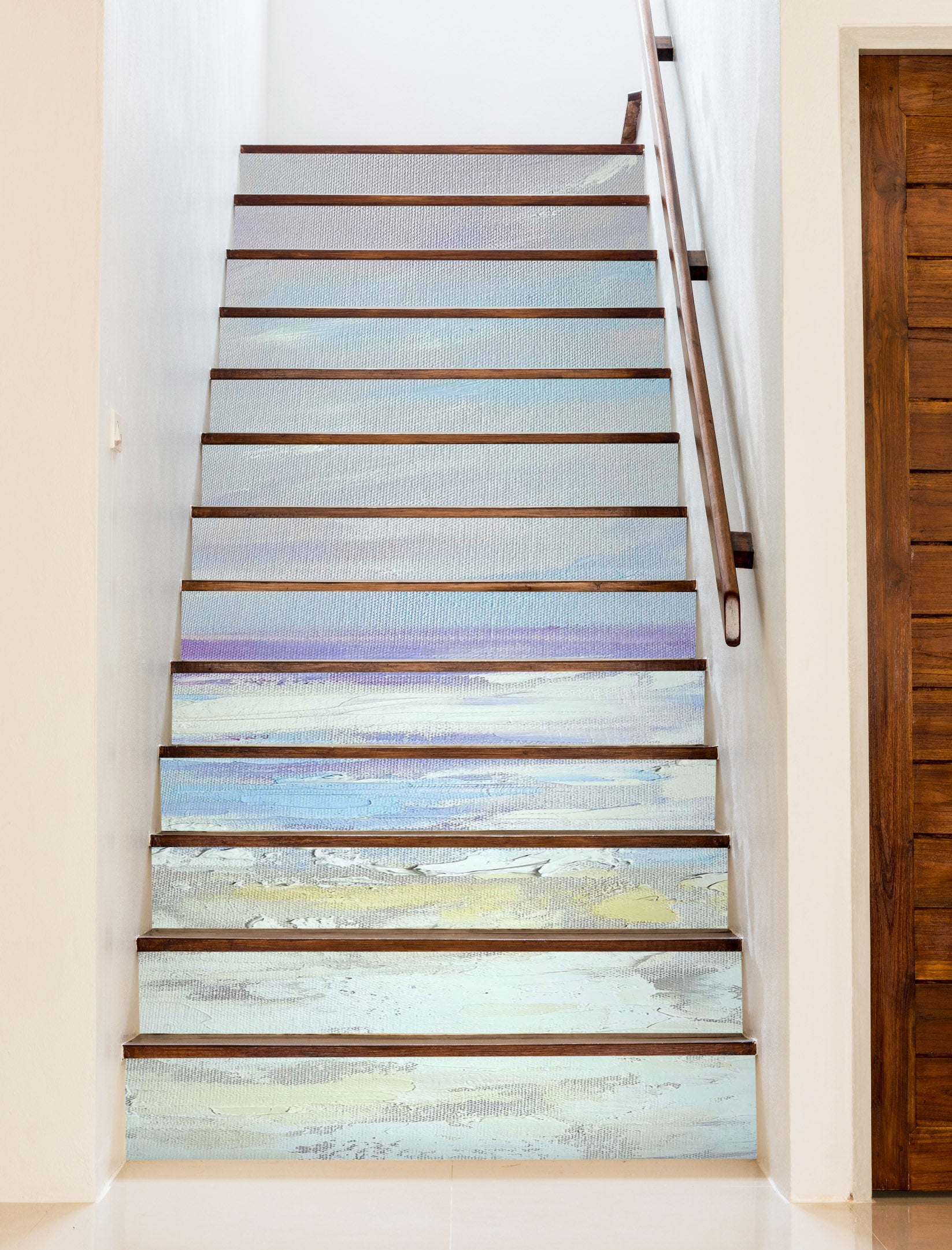 3D Painted Beach 3915 Skromova Marina Stair Risers