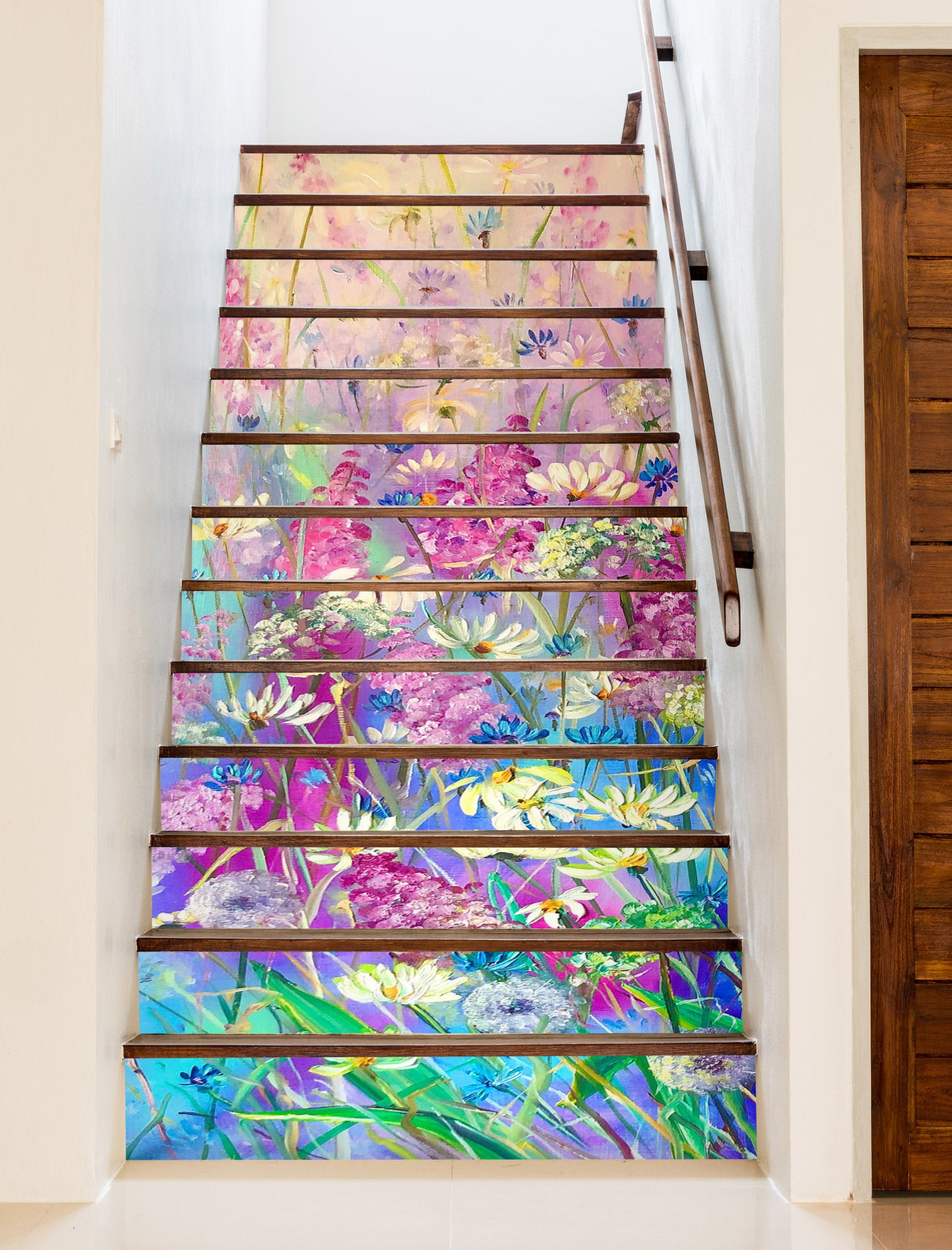 3D Colorful Garden 2164 Skromova Marina Stair Risers