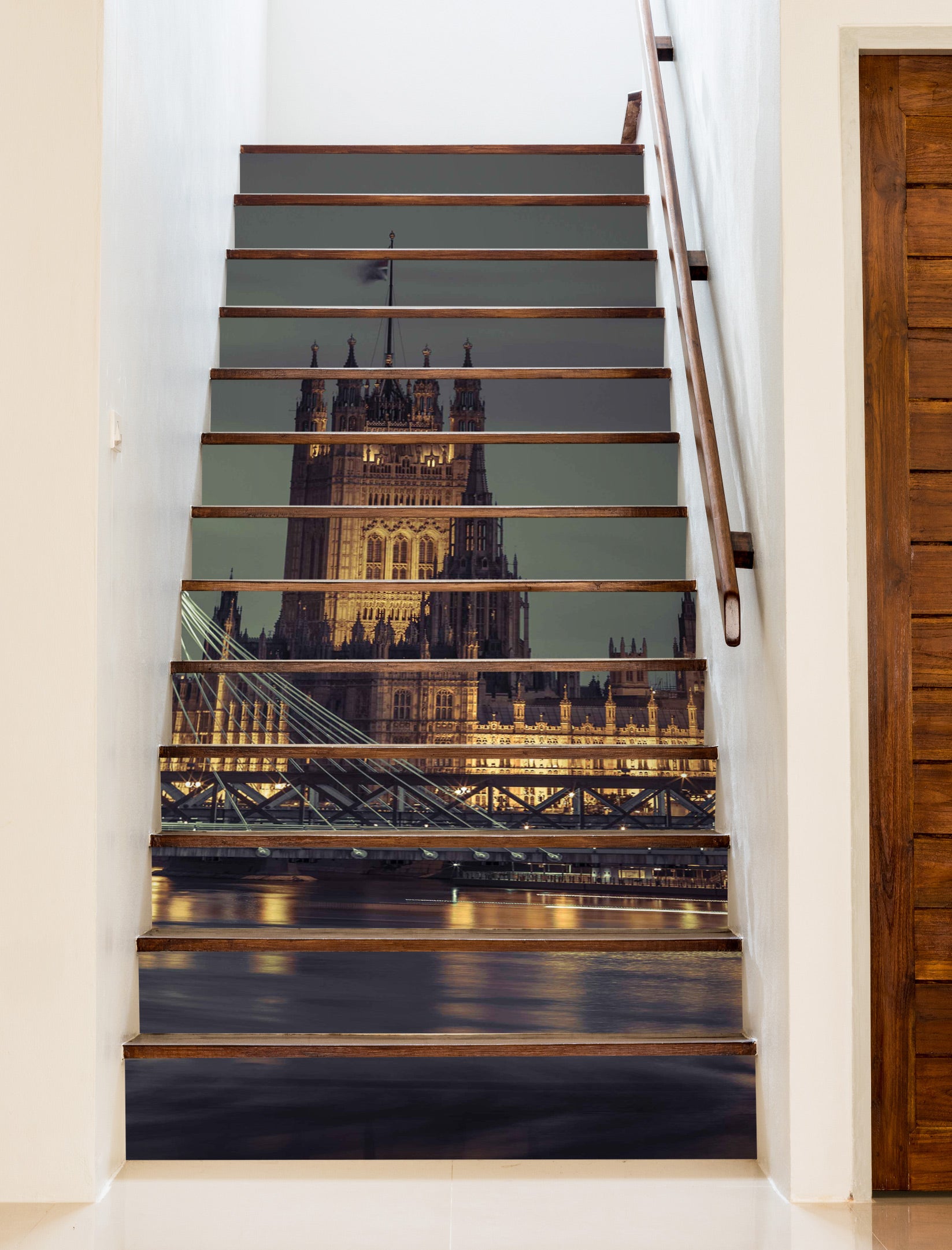 3D Night Building 10938 Assaf Frank Stair Risers