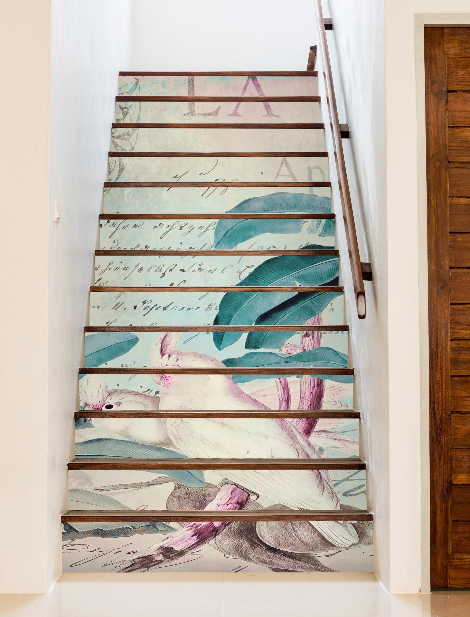 3D Leaves Parrot 11014 Andrea Haase Stair Risers