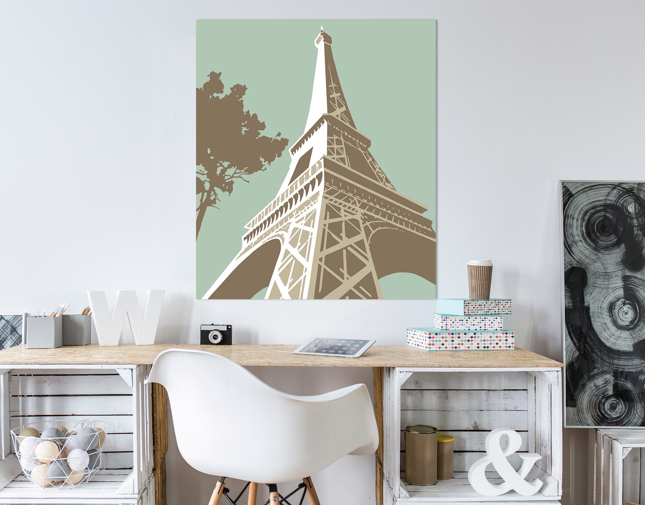 3D Eiffel Tower 027 Steve Read Wall Sticker