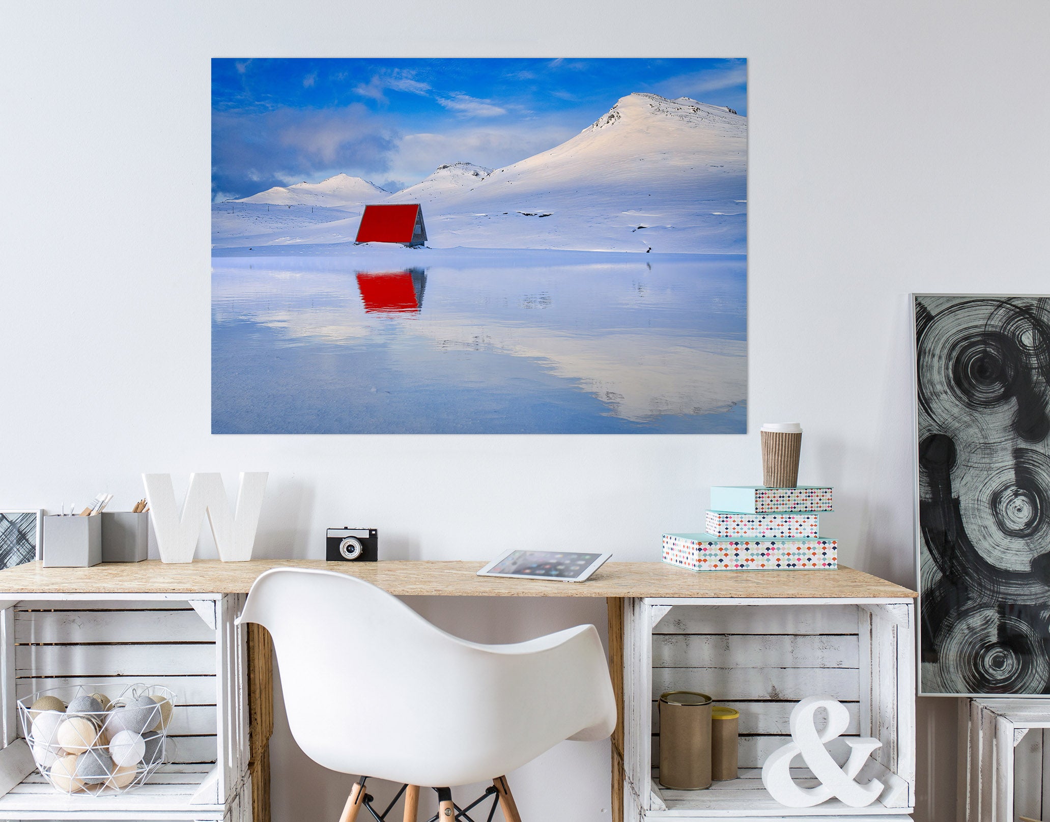 3D Red House 197 Marco Carmassi Wall Sticker