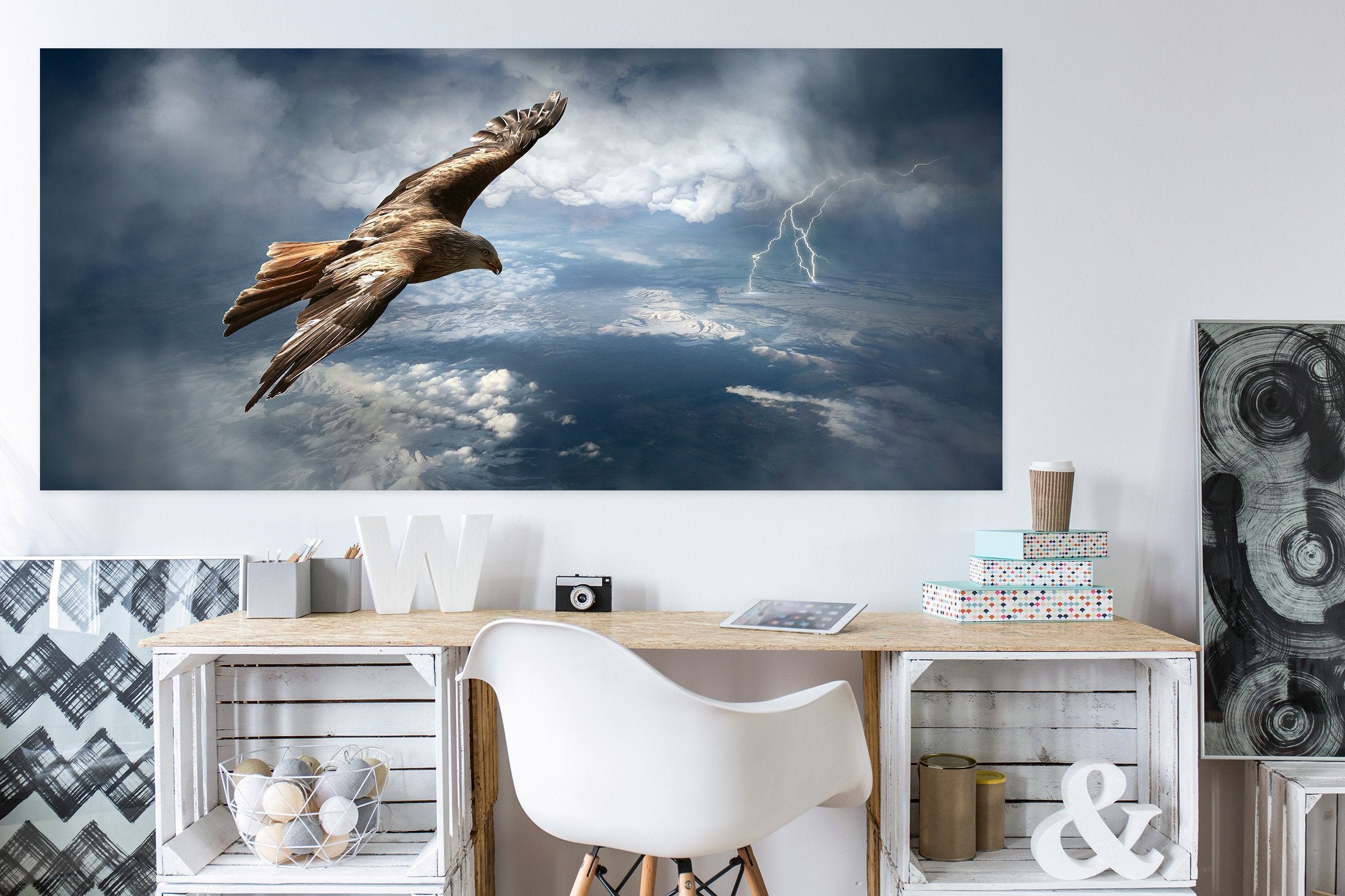 3D Lightning Bird 10 Animal Wall Stickers Wallpaper AJ Wallpaper 2