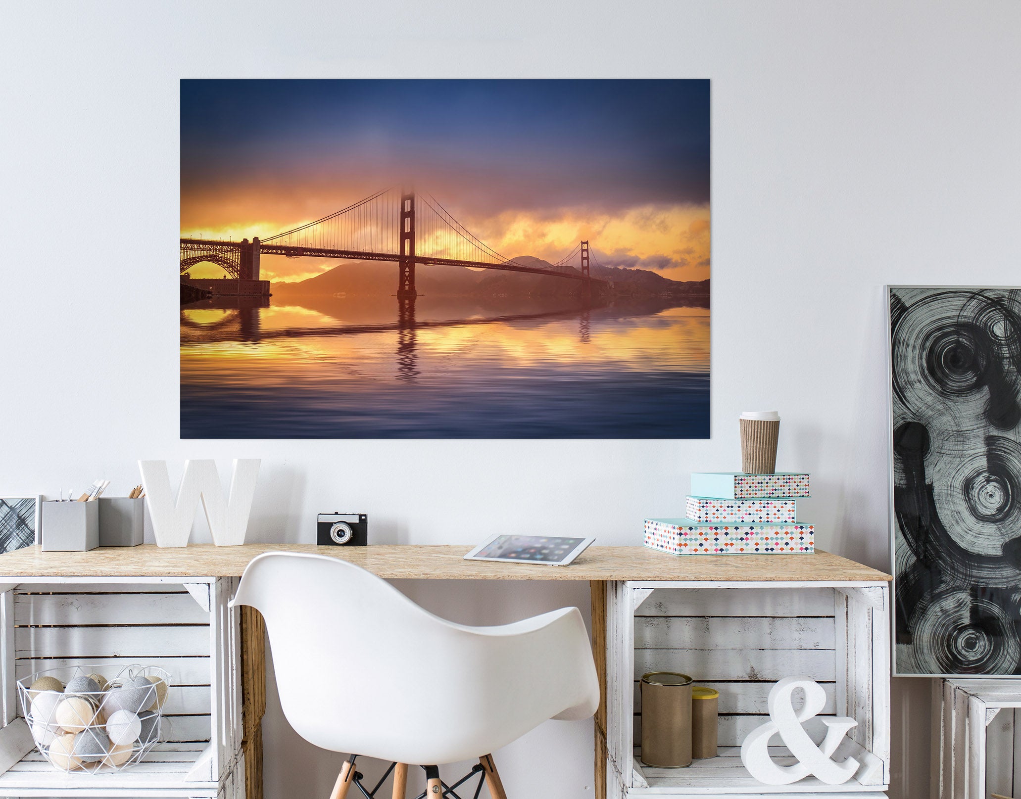 3D Sea Bridge 214 Marco Carmassi Wall Sticker